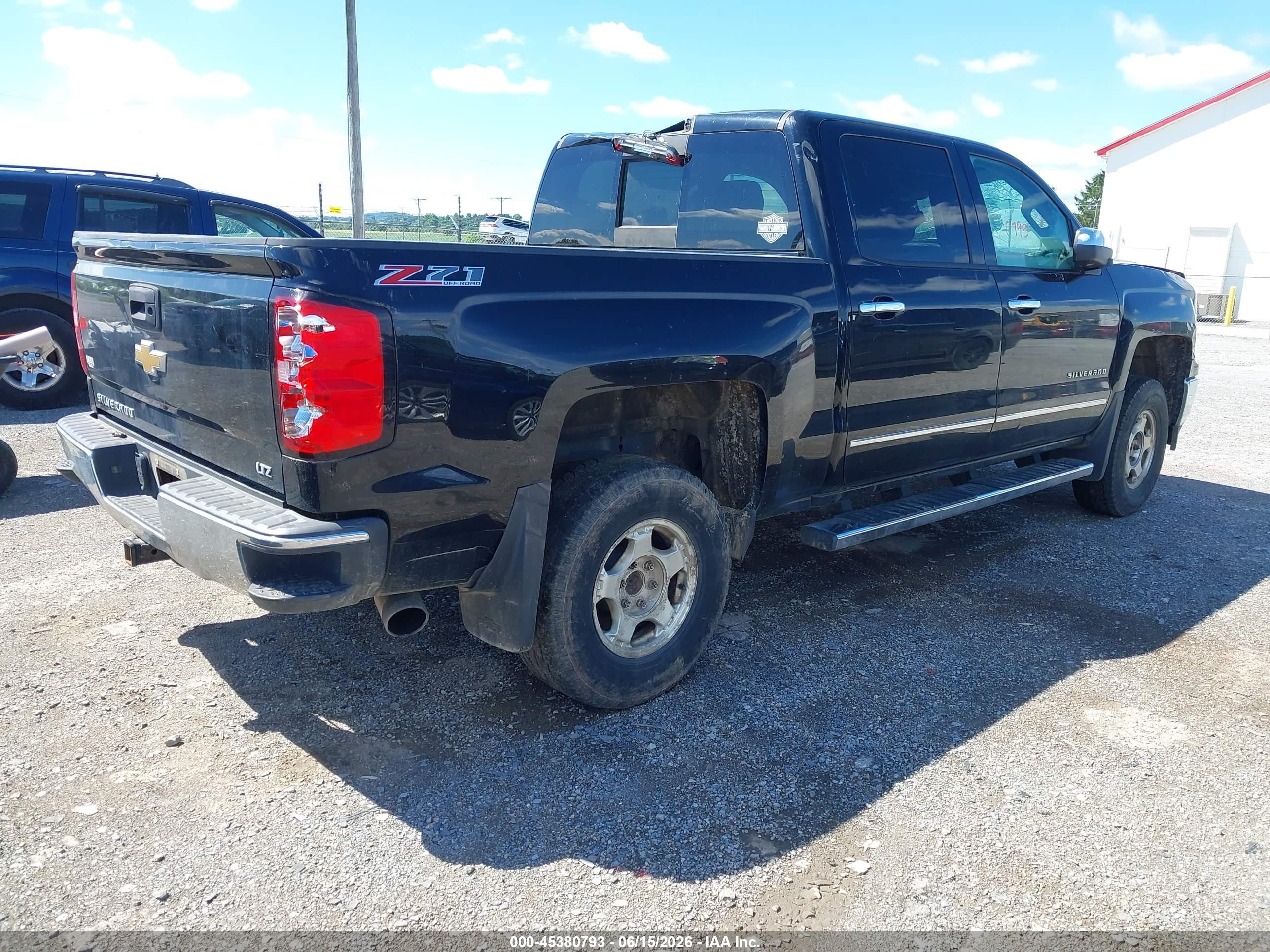 2014 Chevrolet Silverado 1500 2lz/ltz Черный vin: 3GCUKSEC8EG502638