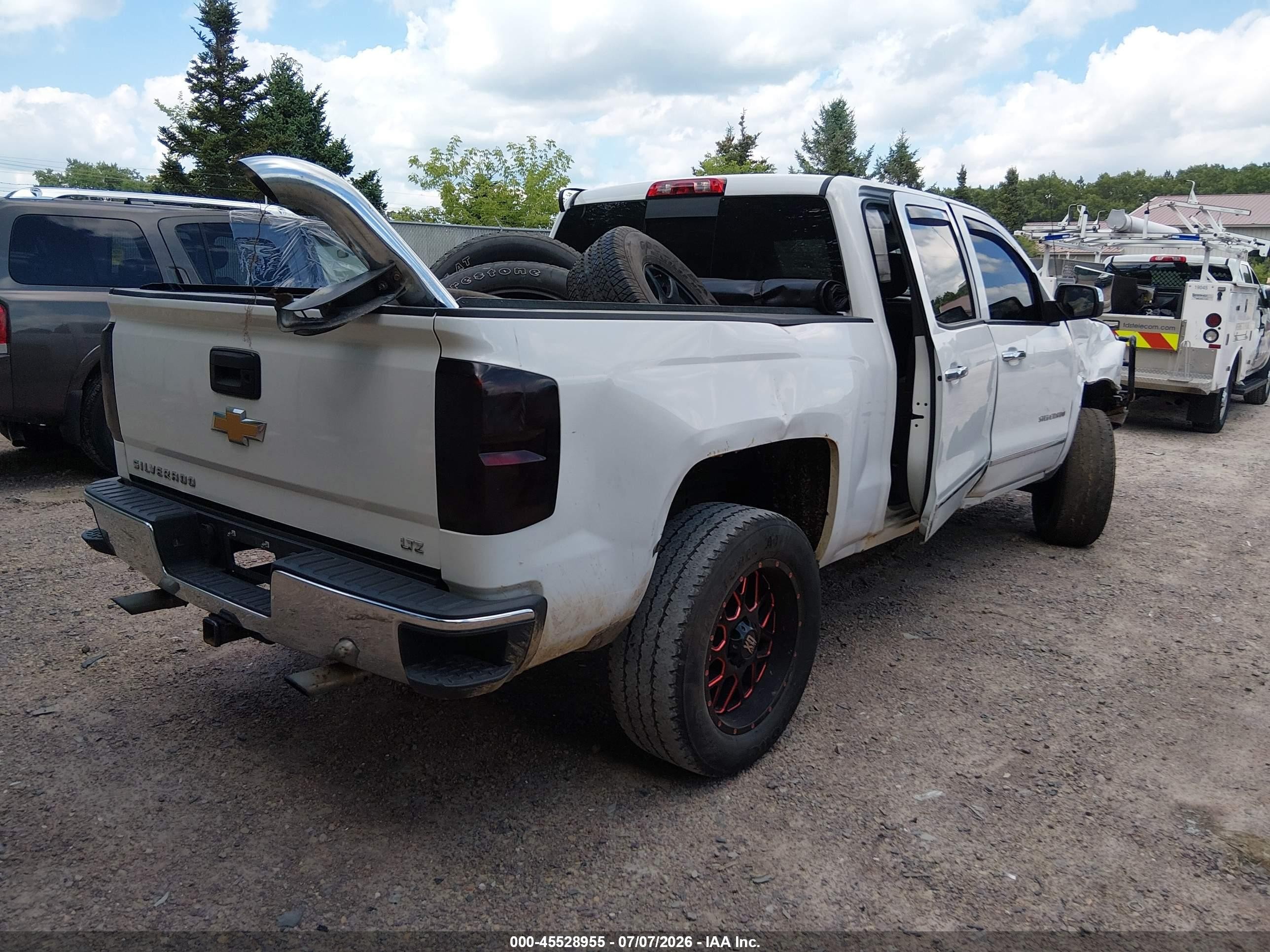 2014 Chevrolet Silverado 1500 Ltz Белый vin: 3GCUKSEC8EG555405