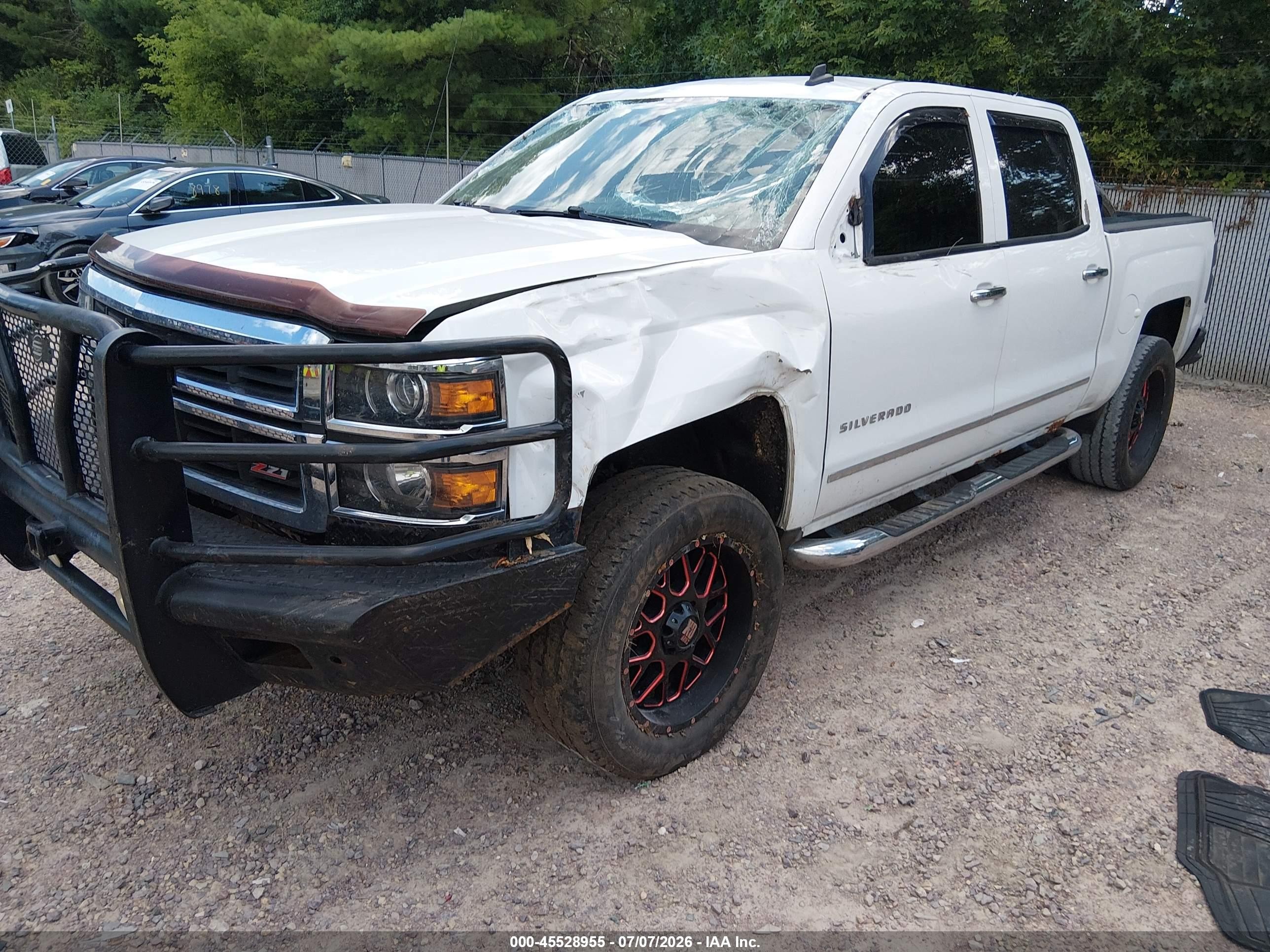 2014 Chevrolet Silverado 1500 Ltz Белый vin: 3GCUKSEC8EG555405