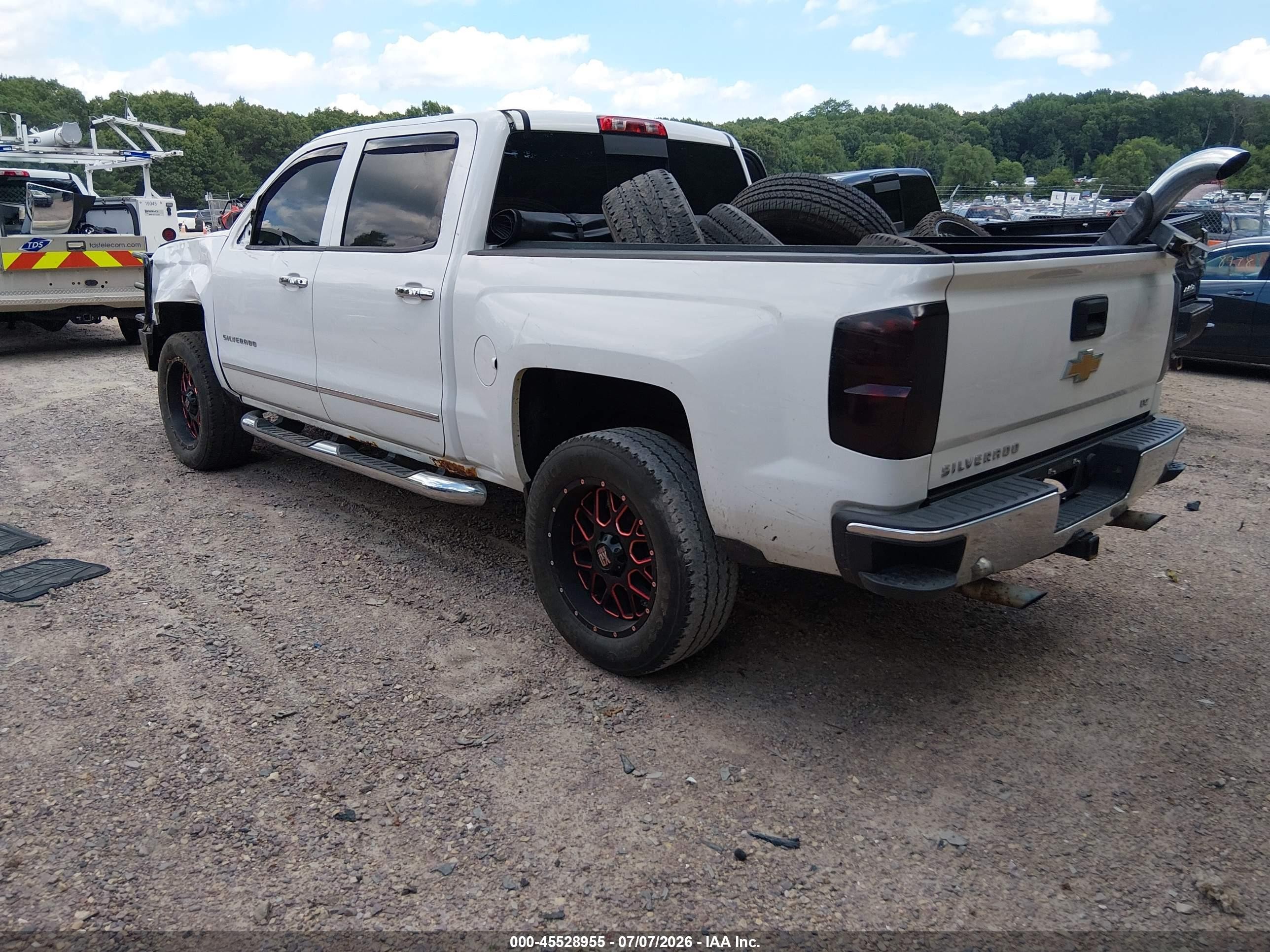 2014 Chevrolet Silverado 1500 Ltz Белый vin: 3GCUKSEC8EG555405