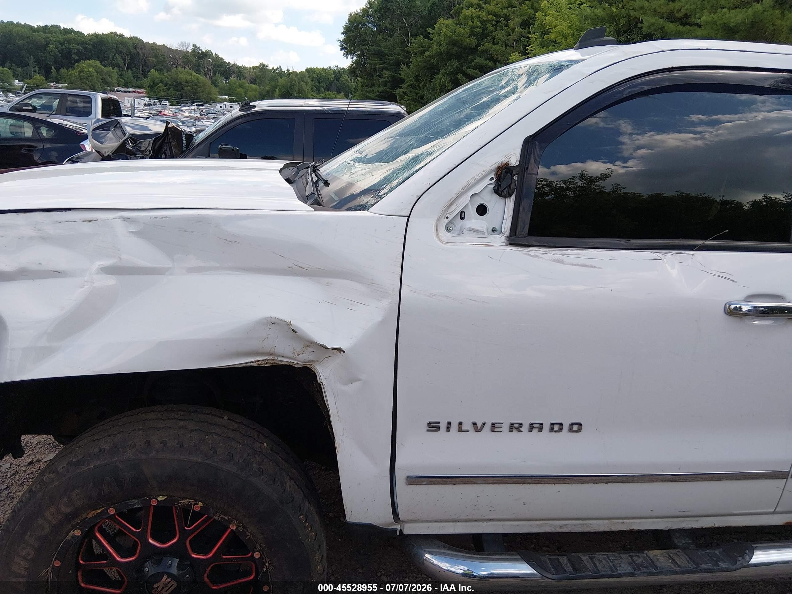 2014 Chevrolet Silverado 1500 Ltz Белый vin: 3GCUKSEC8EG555405