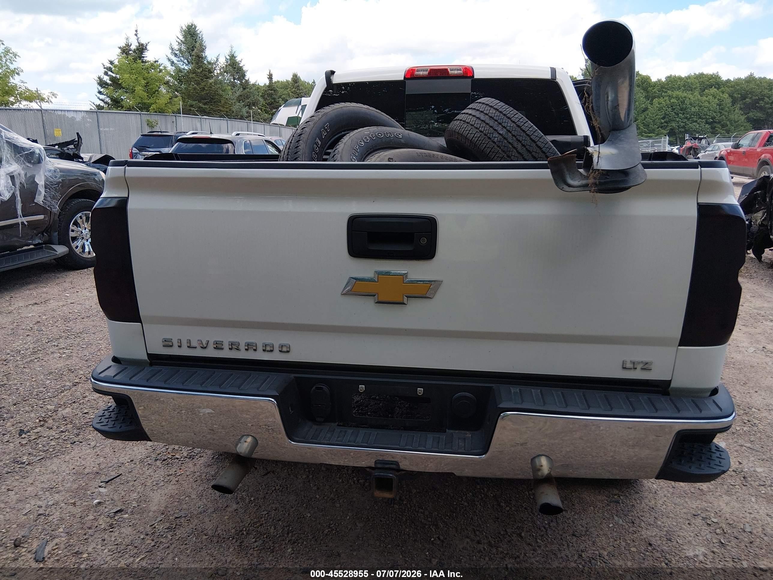 2014 Chevrolet Silverado 1500 Ltz Белый vin: 3GCUKSEC8EG555405