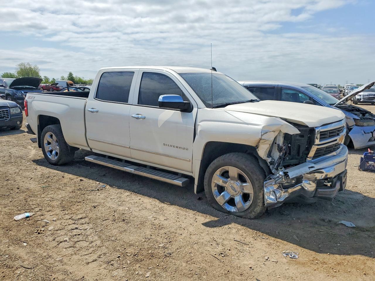 2014 Chevrolet Silverado K1500 Ltz Beige vin: 3GCUKSEC8EG563911