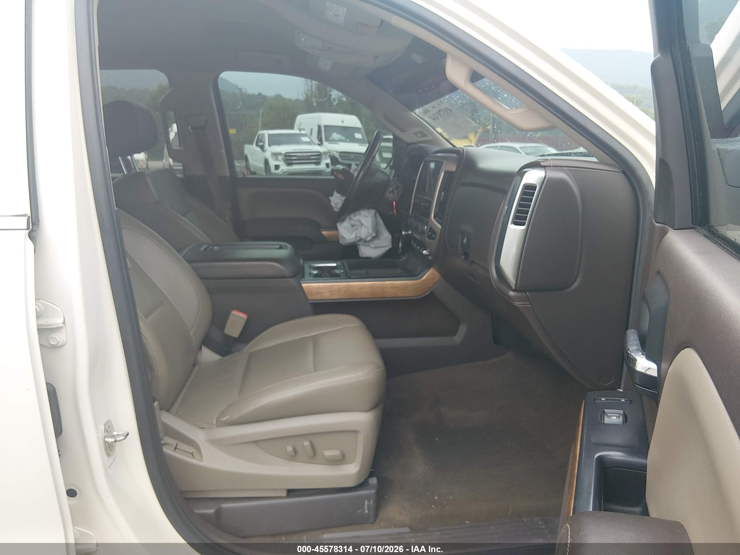 2015 Chevrolet Silverado 1500 Ltz White vin: 3GCUKSEC8FG123043