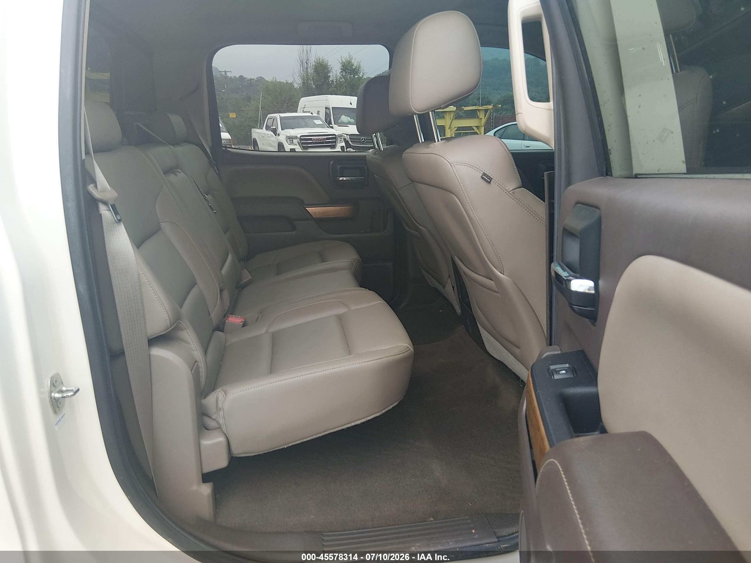 2015 Chevrolet Silverado 1500 Ltz White vin: 3GCUKSEC8FG123043