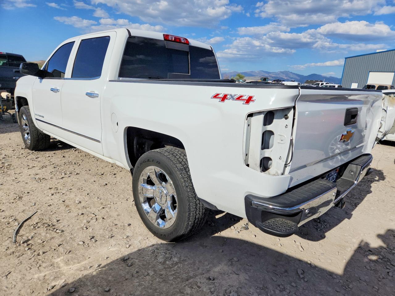2015 Chevrolet Silverado K1500 Ltz White vin: 3GCUKSEC8FG140361