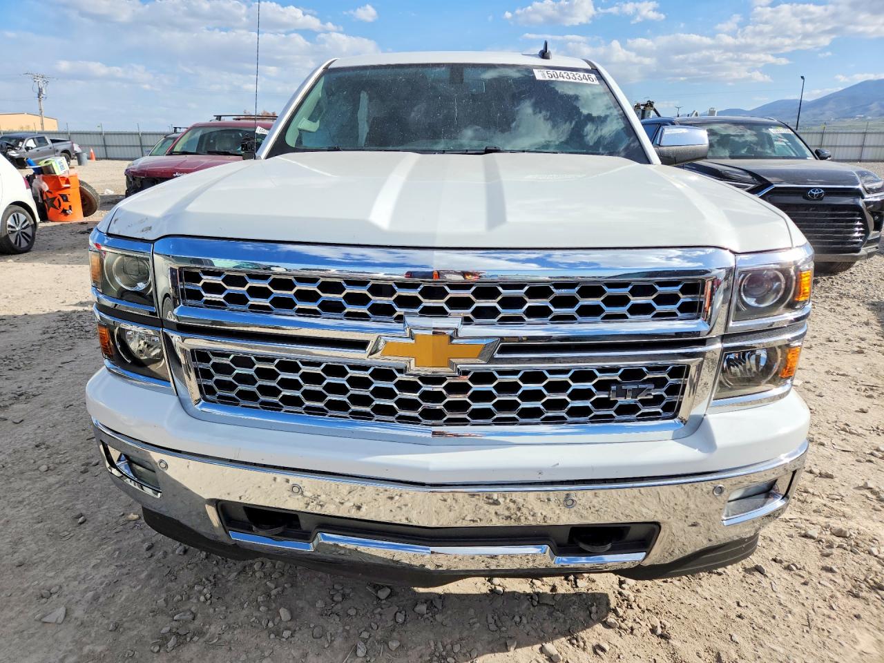 2015 Chevrolet Silverado K1500 Ltz White vin: 3GCUKSEC8FG140361
