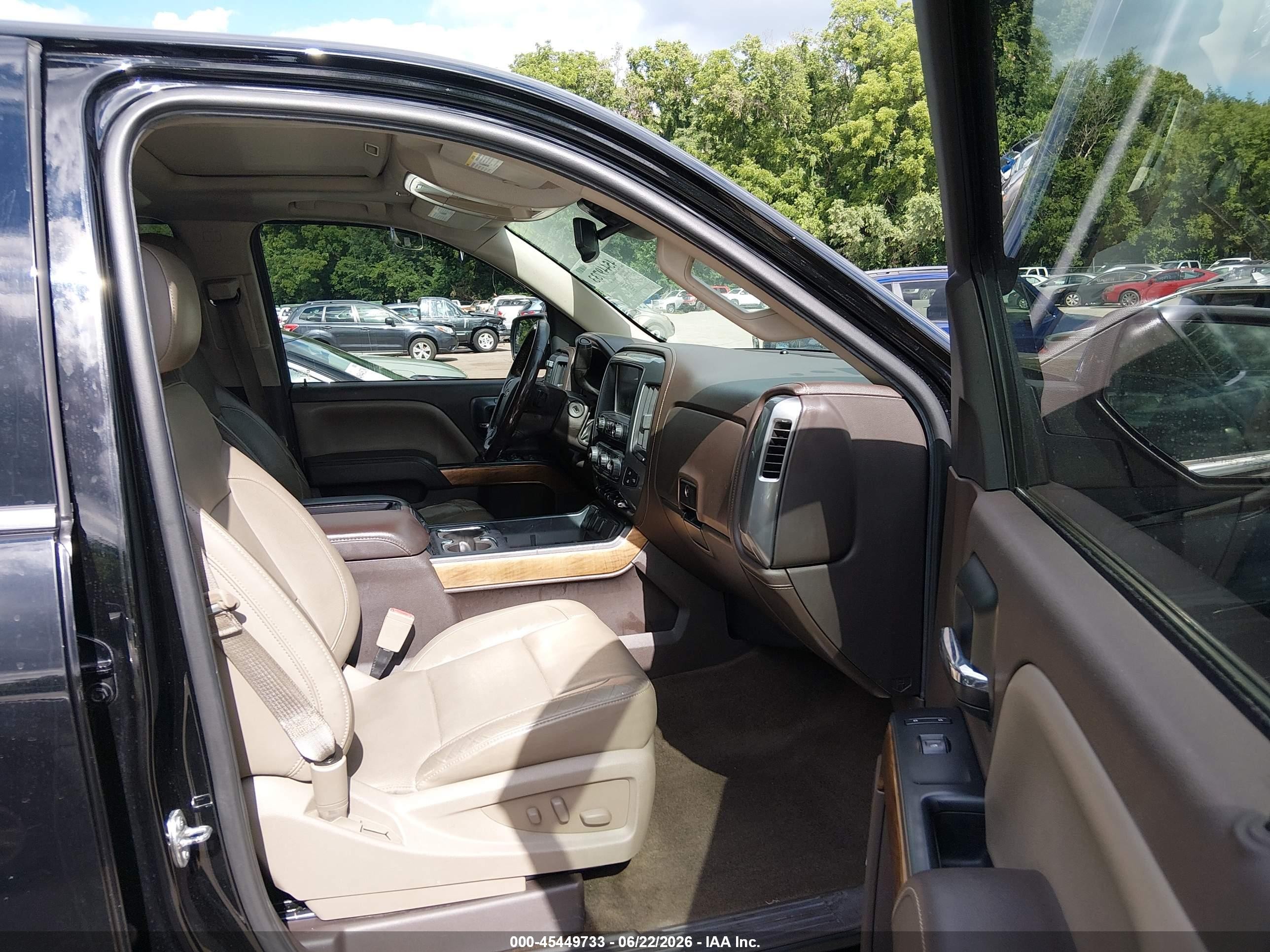 2015 Chevrolet Silverado 1500 Ltz Black vin: 3GCUKSEC8FG204981