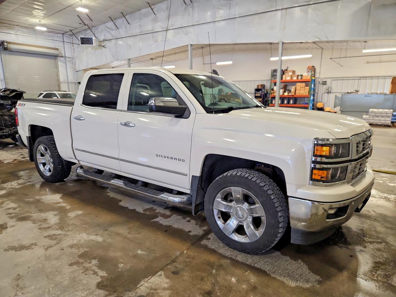 2015 Chevrolet Silverado K1500 Ltz White vin: 3GCUKSEC8FG213146