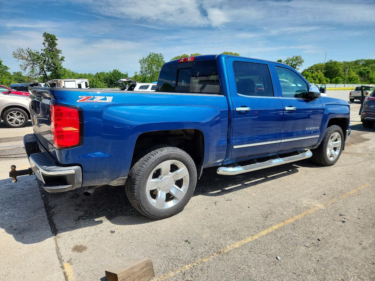 2015 Chevrolet Silverado K1500 Ltz Blue vin: 3GCUKSEC8FG287229