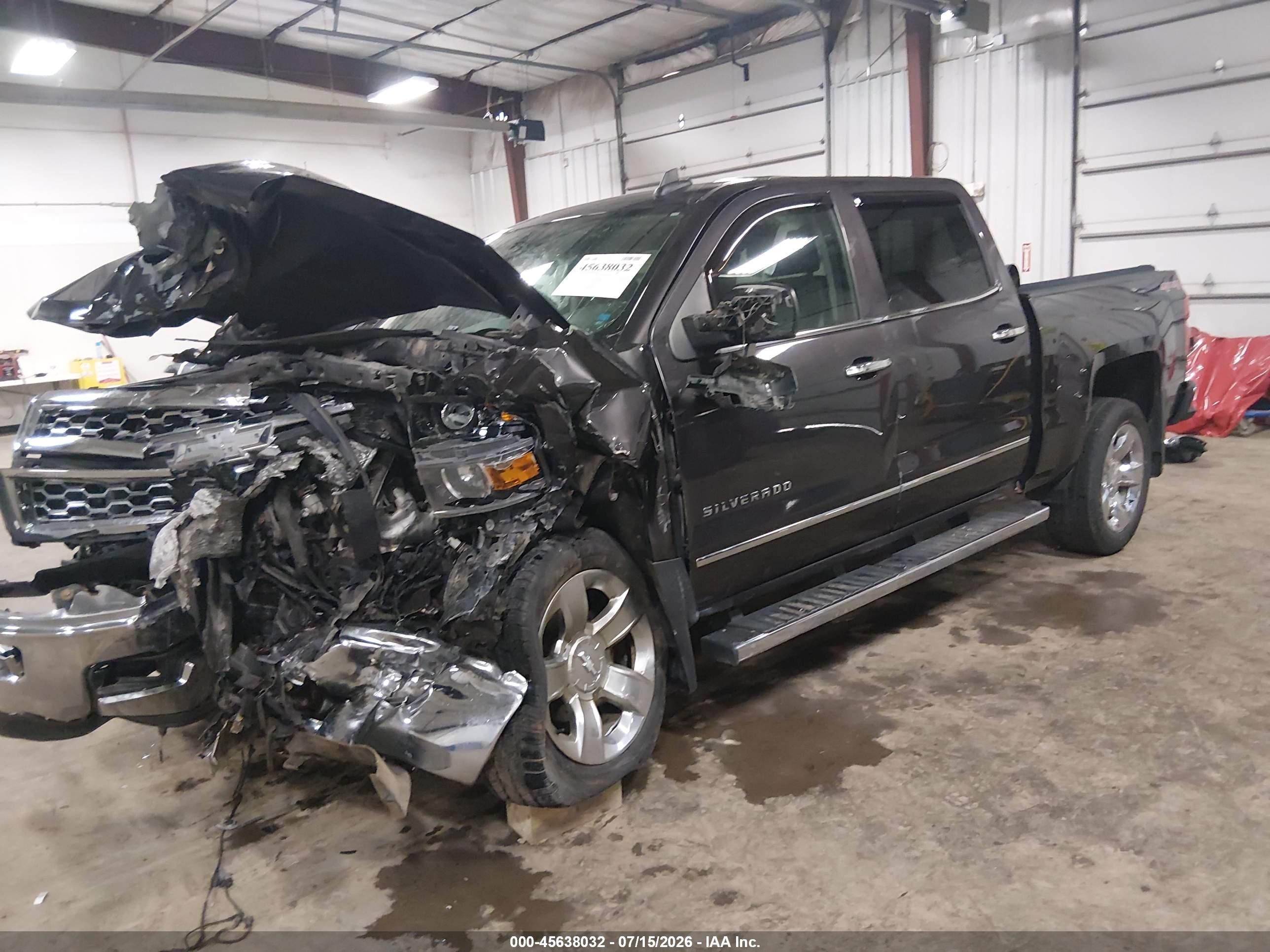 2015 Chevrolet Silverado 1500 Ltz Серый vin: 3GCUKSEC8FG497734