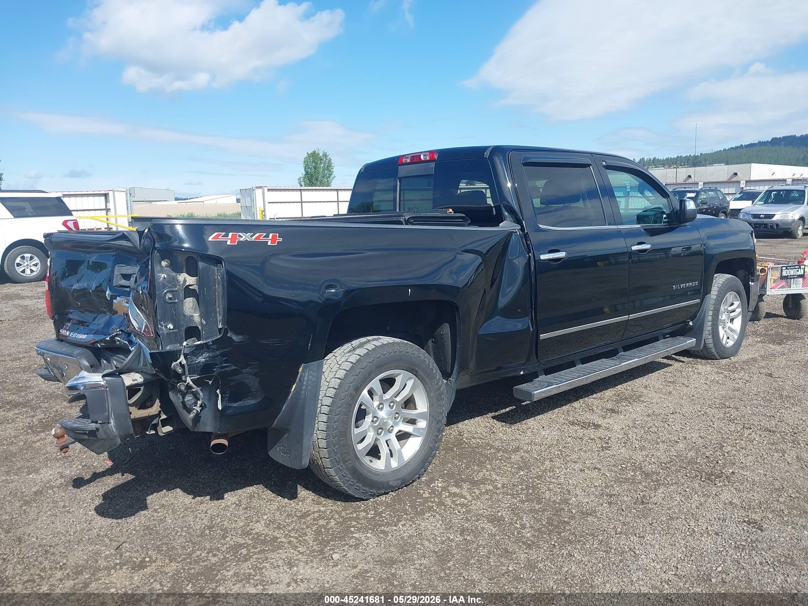 2015 Chevrolet Silverado 1500 1lz/2lz Черный vin: 3GCUKSEC8FG529761