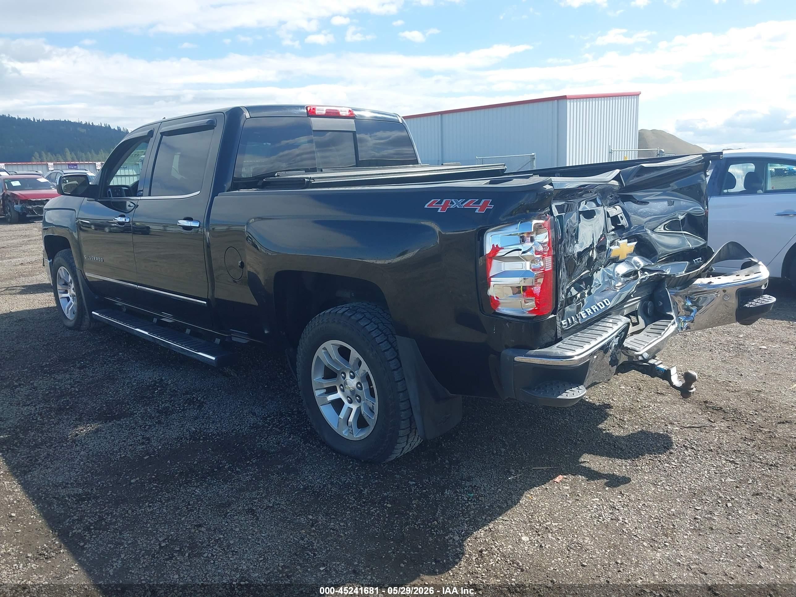 2015 Chevrolet Silverado 1500 1lz/2lz Черный vin: 3GCUKSEC8FG529761