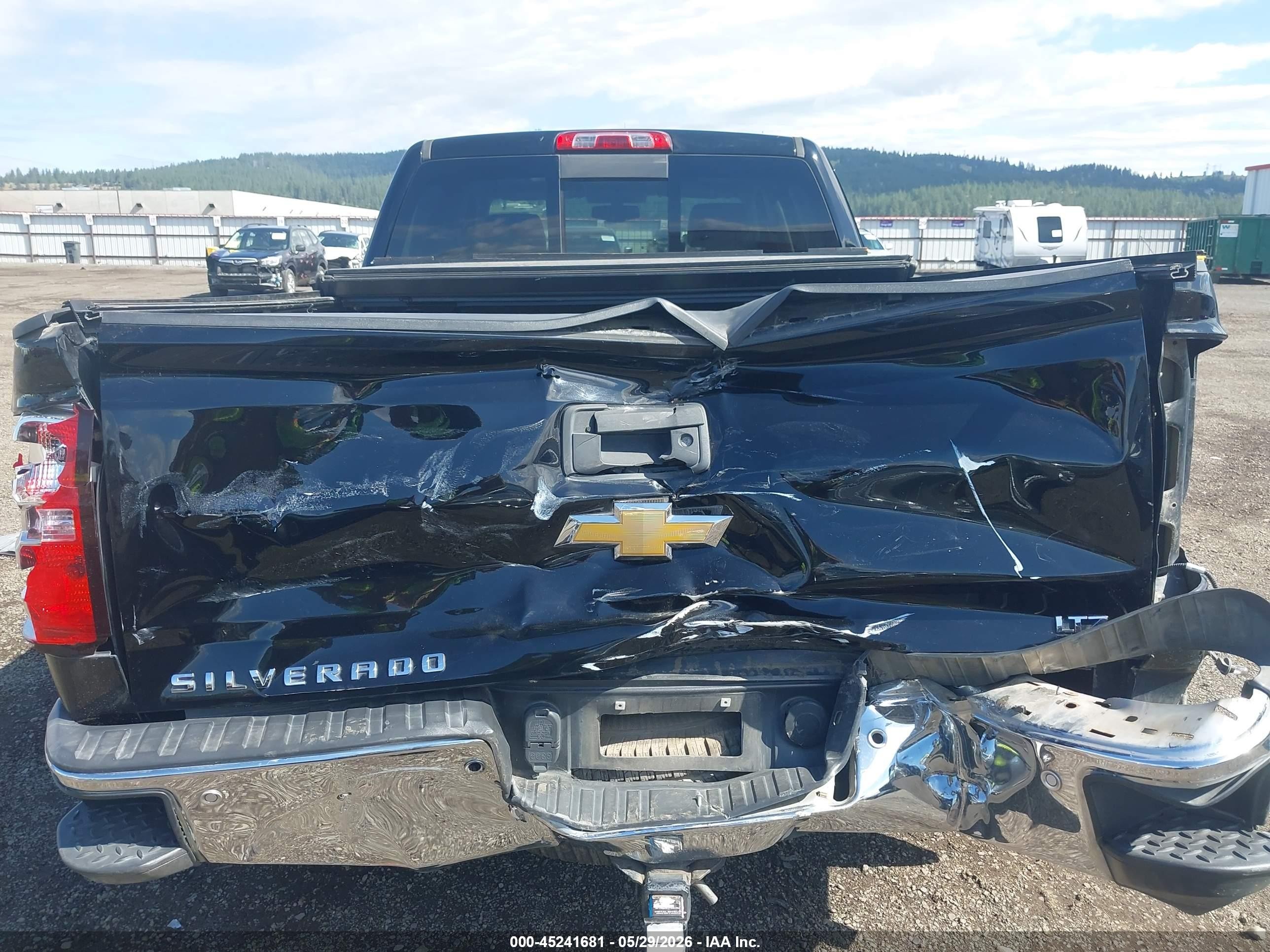 2015 Chevrolet Silverado 1500 1lz/2lz Черный vin: 3GCUKSEC8FG529761