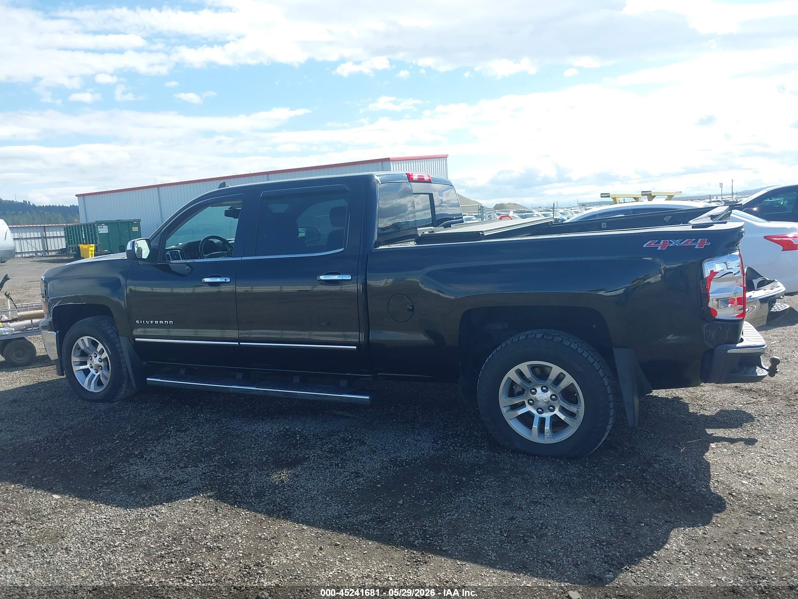 2015 Chevrolet Silverado 1500 1lz/2lz Черный vin: 3GCUKSEC8FG529761