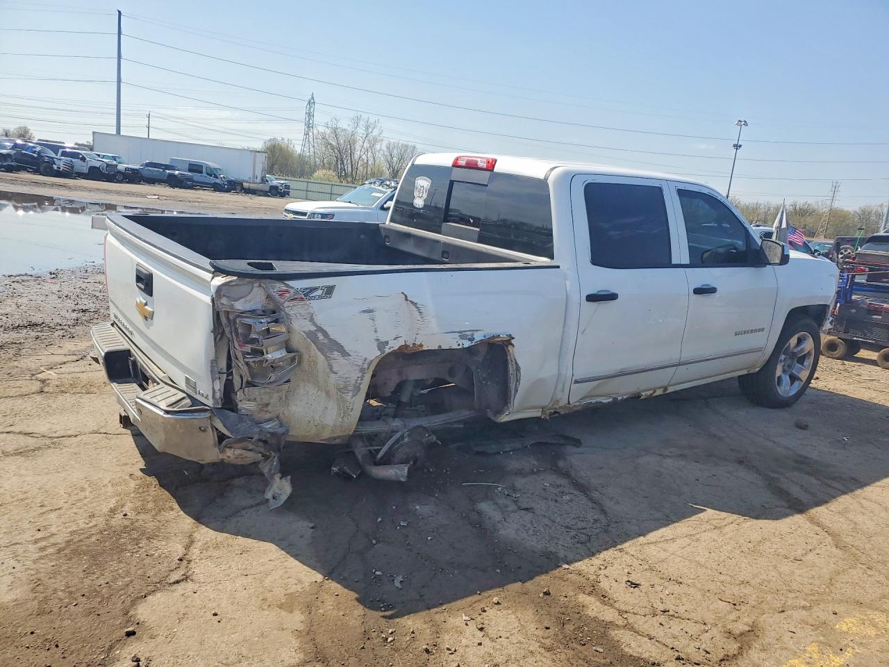 2014 Chevrolet Silverado K1500 Ltz Белый vin: 3GCUKSEC9EG155322