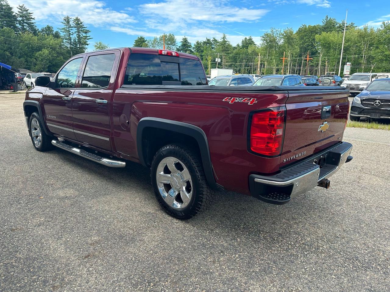 2014 Chevrolet Silverado K1500 Ltz Burgundy vin: 3GCUKSEC9EG220959