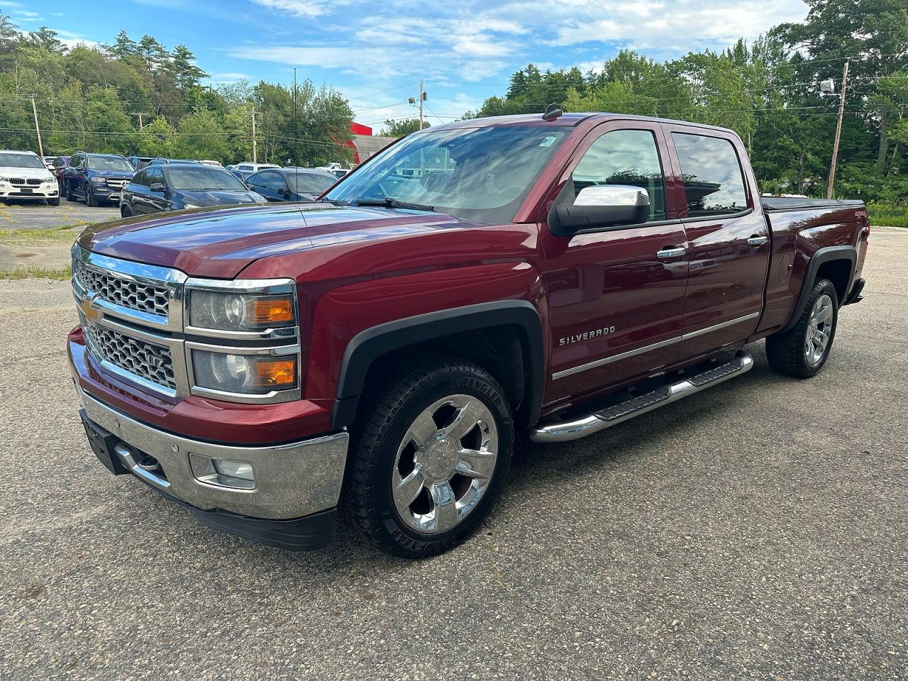 2014 Chevrolet Silverado K1500 Ltz Burgundy vin: 3GCUKSEC9EG220959