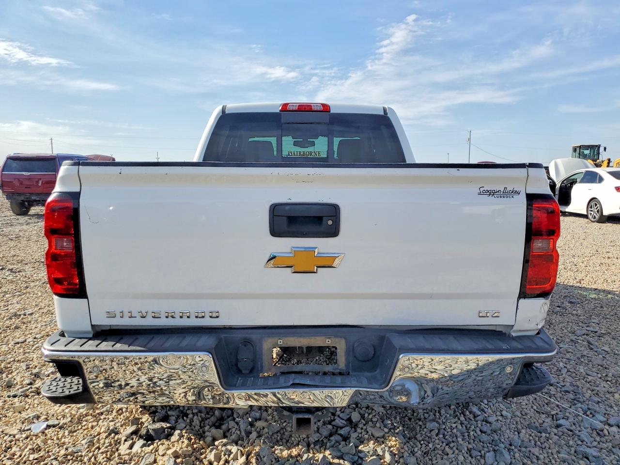 2014 Chevrolet Silverado K1500 Ltz White vin: 3GCUKSEC9EG264279