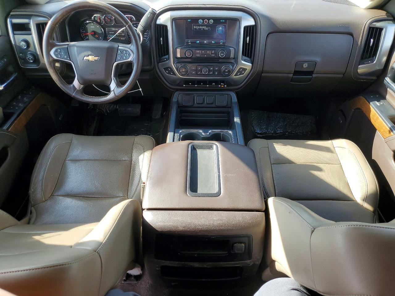 2014 Chevrolet Silverado K1500 Ltz White vin: 3GCUKSEC9EG264279
