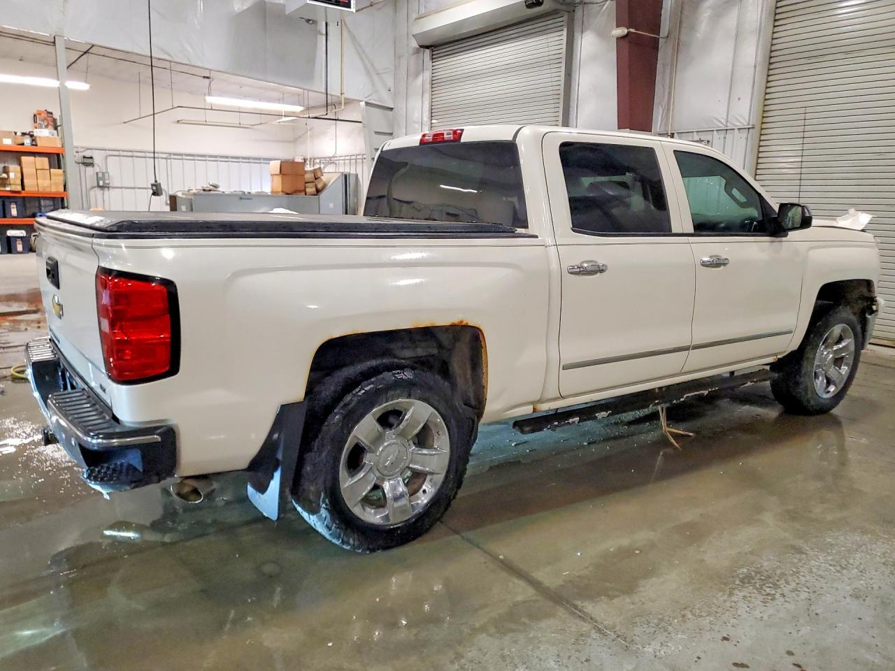 2014 Chevrolet Silverado K1500 Ltz White vin: 3GCUKSEC9EG296830