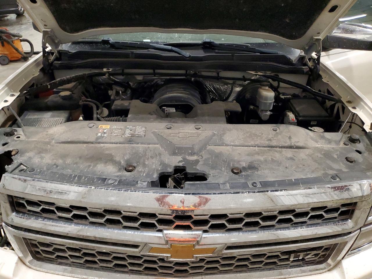 2014 Chevrolet Silverado K1500 Ltz White vin: 3GCUKSEC9EG296830