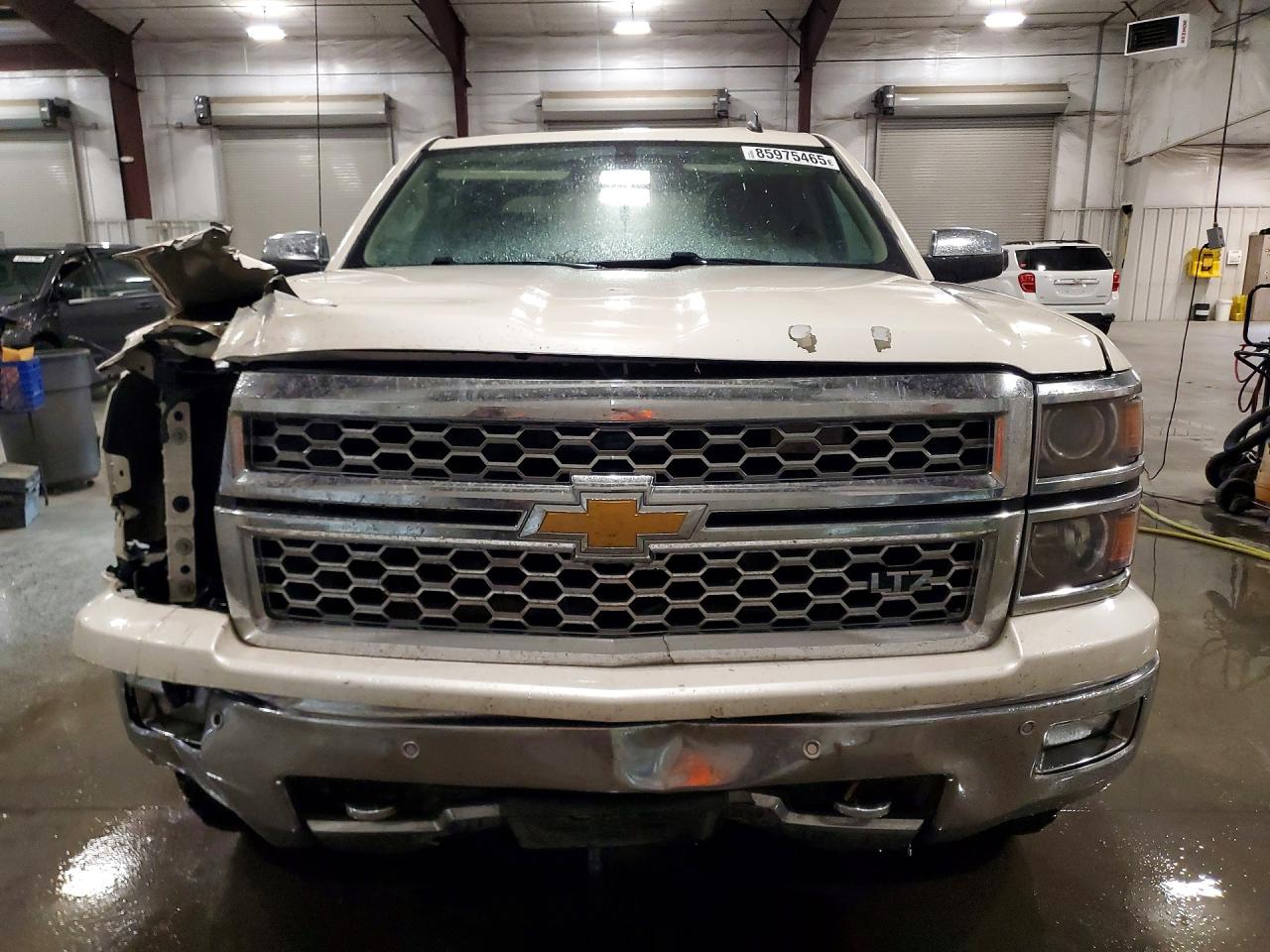 2014 Chevrolet Silverado K1500 Ltz White vin: 3GCUKSEC9EG296830