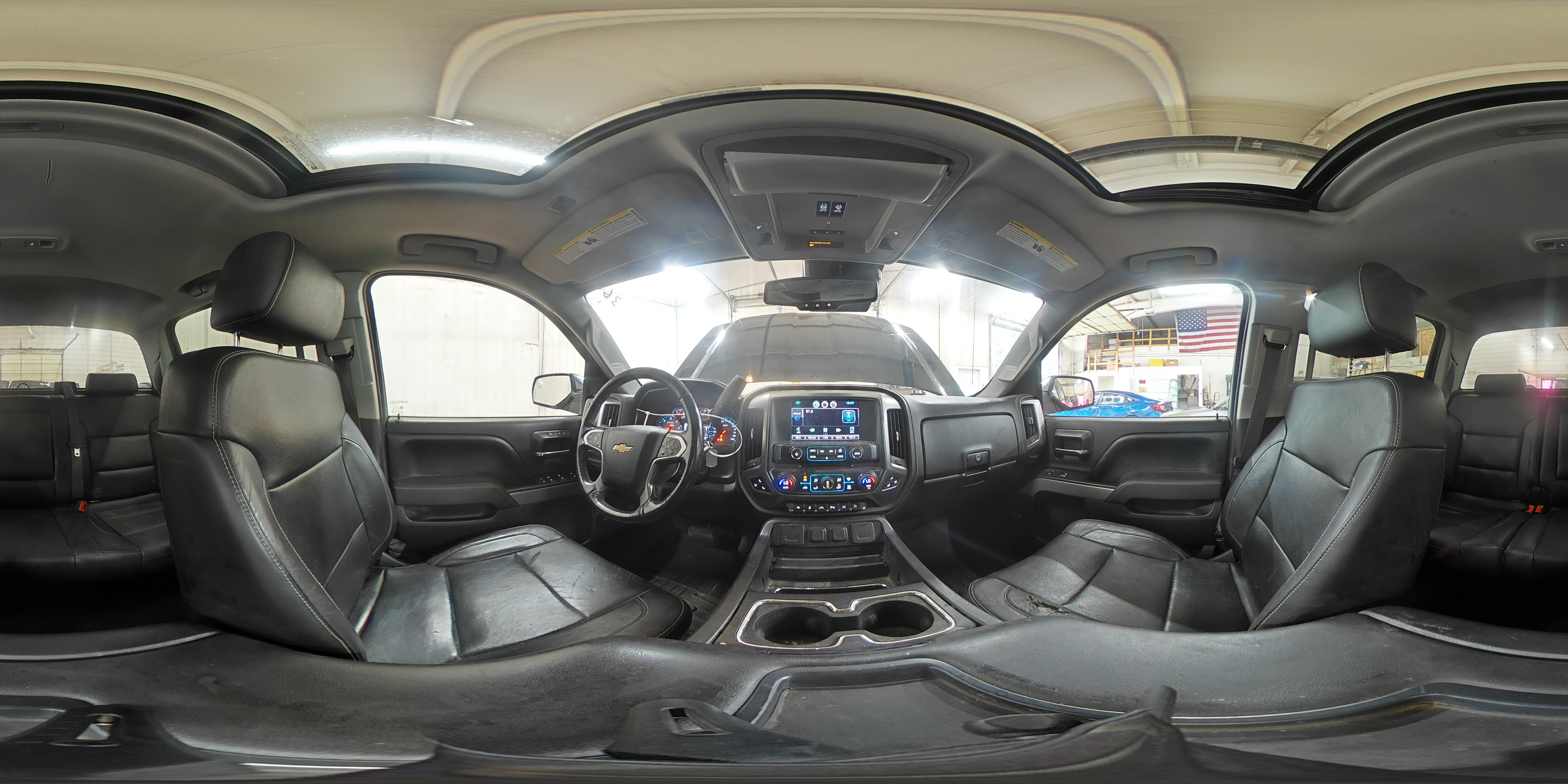 2014 Chevrolet Silverado K1500 Ltz Black vin: 3GCUKSEC9EG361823