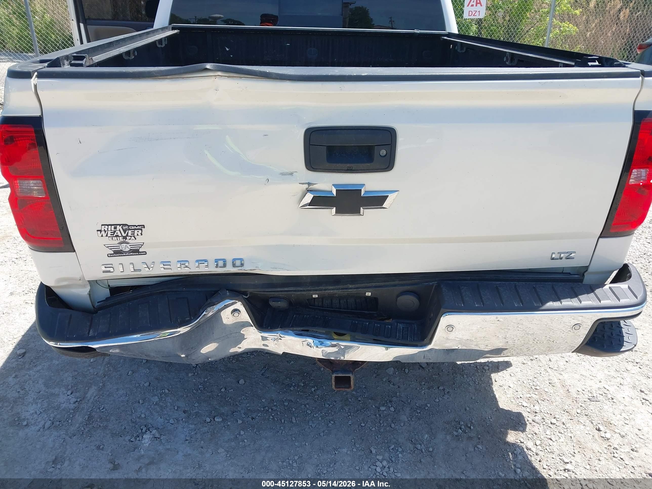 2014 Chevrolet Silverado 1500 2lz Белый vin: 3GCUKSEC9EG550844