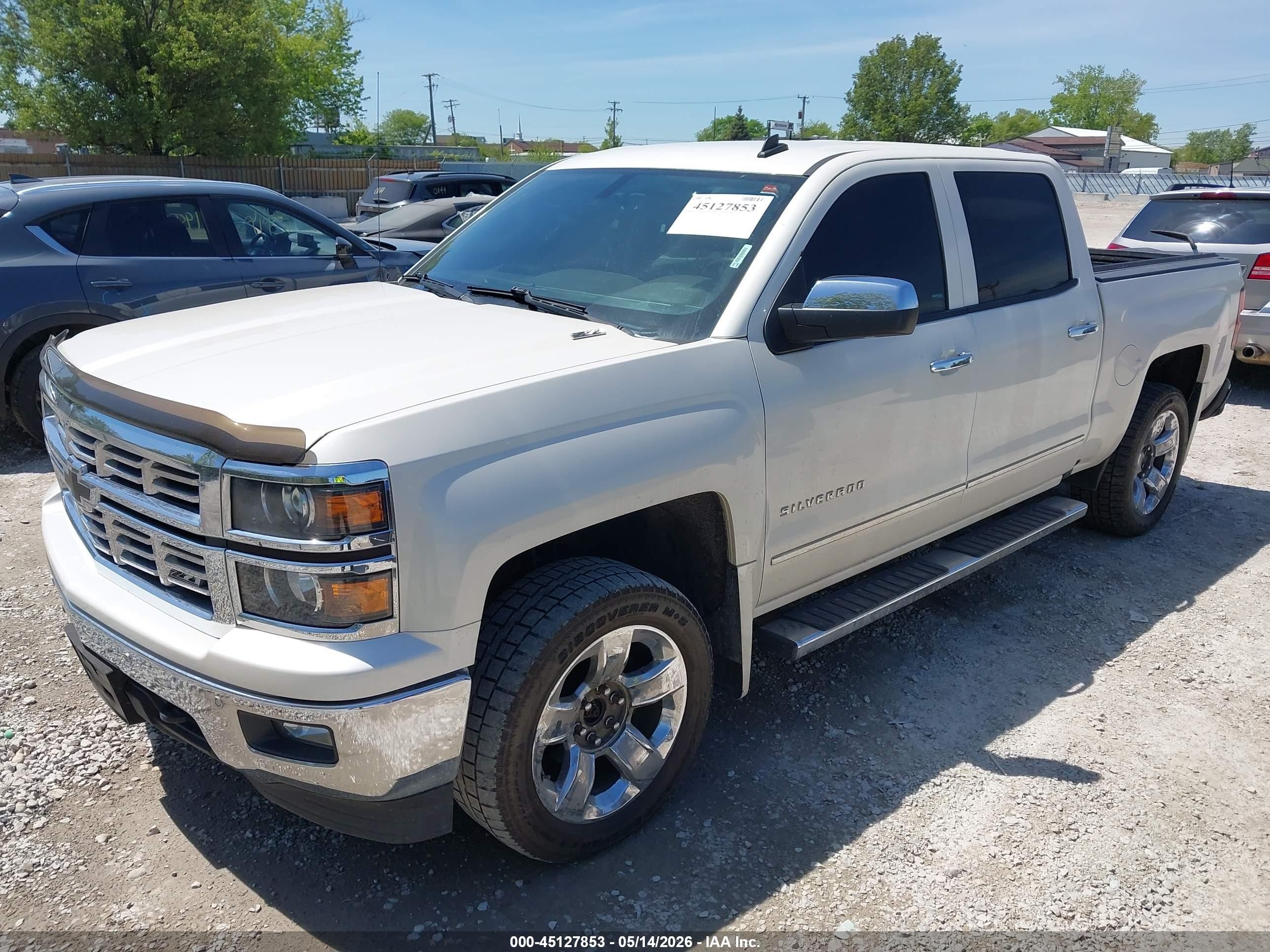 2014 Chevrolet Silverado 1500 2lz Белый vin: 3GCUKSEC9EG550844