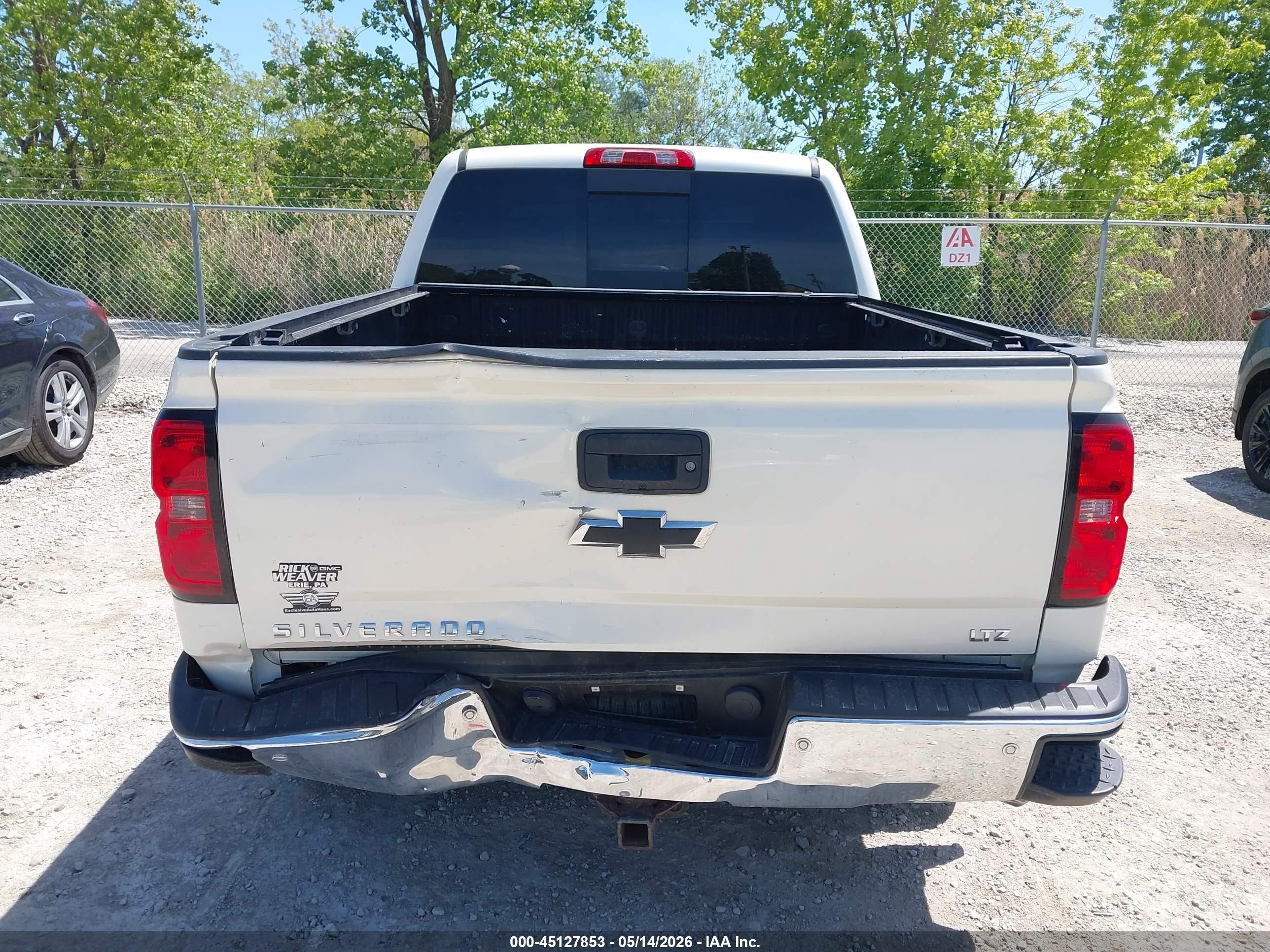 2014 Chevrolet Silverado 1500 2lz Белый vin: 3GCUKSEC9EG550844