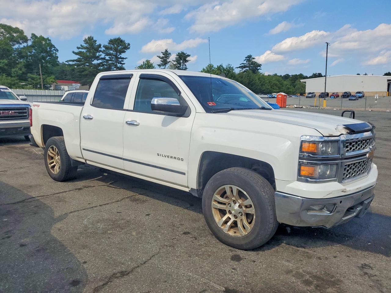 2014 Chevy Silverado K1500 Ltz-cln Title-pri Fleet Белый vin: 3GCUKSEC9EG565747