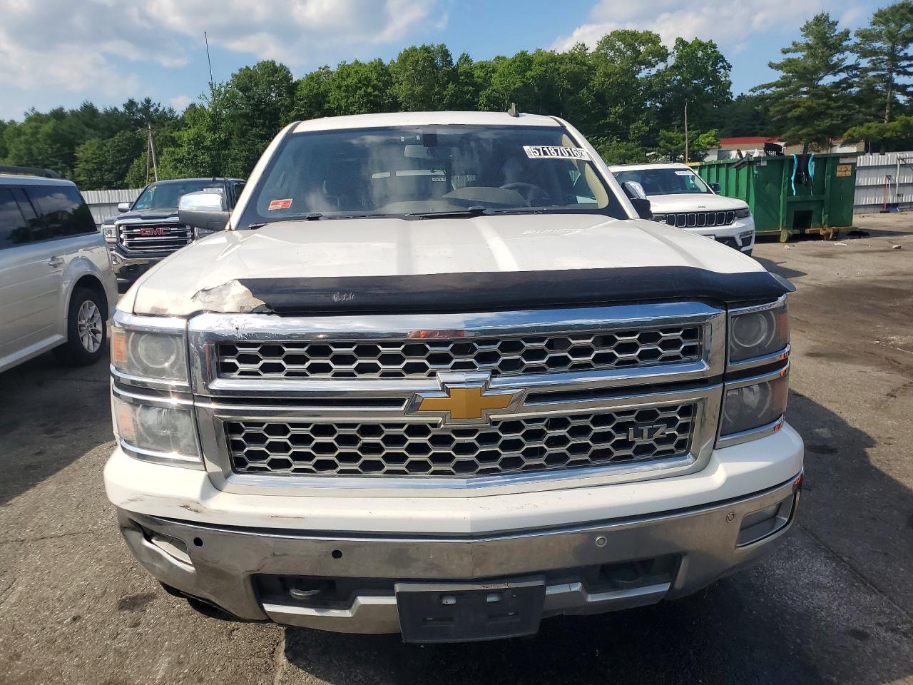 2014 Chevy Silverado K1500 Ltz-cln Title-pri Fleet Белый vin: 3GCUKSEC9EG565747