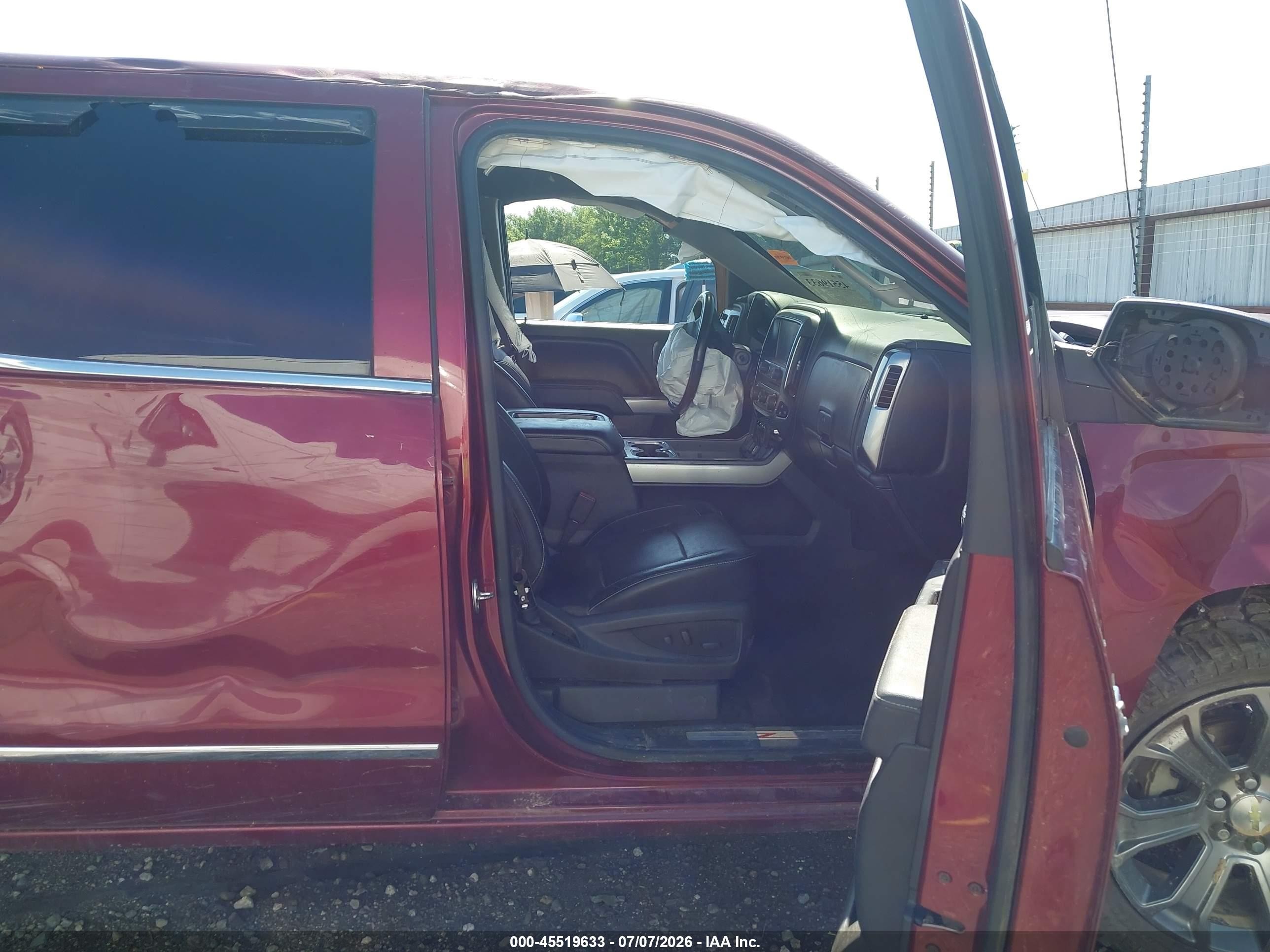 2015 Chevrolet Silverado 1500 Ltz Бордовый vin: 3GCUKSEC9FG212507