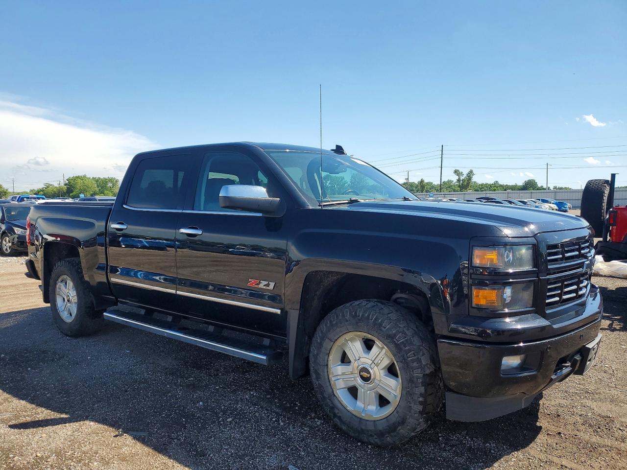 2015 Chevrolet Silverado K1500 Ltz Black vin: 3GCUKSEC9FG326927