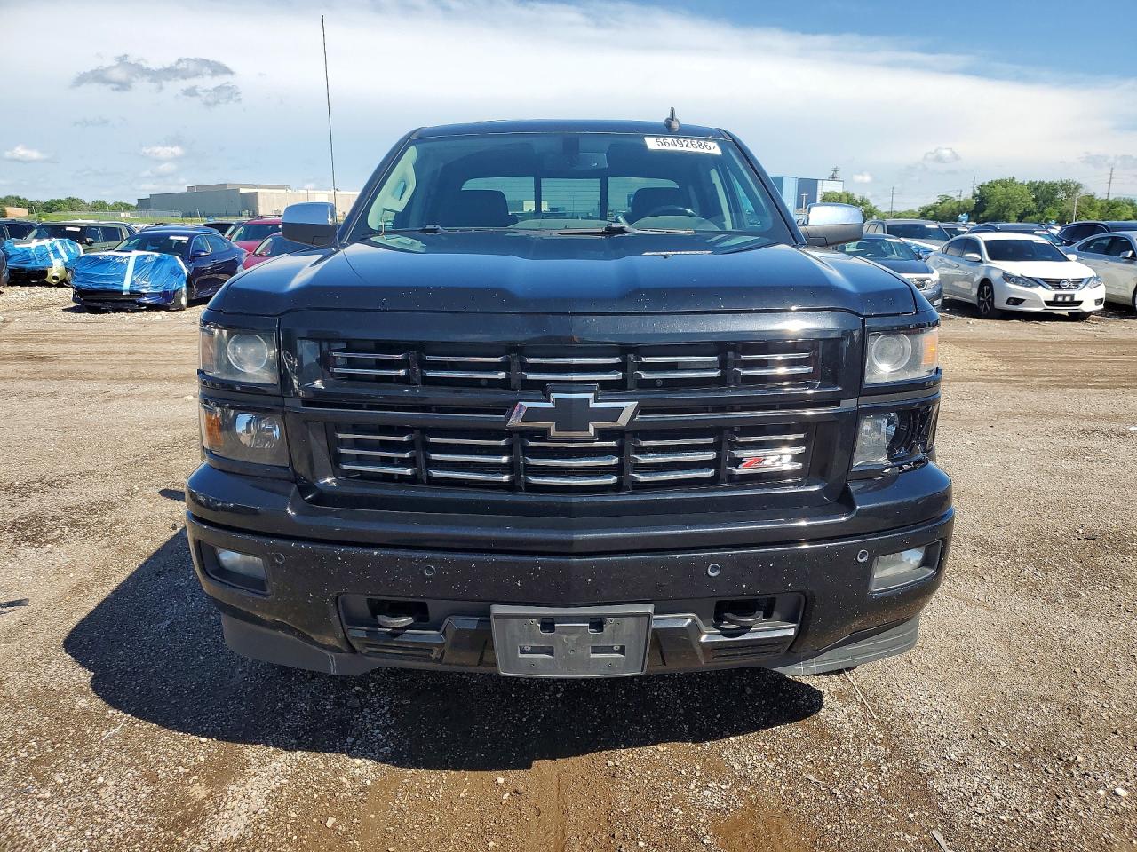 2015 Chevrolet Silverado K1500 Ltz Black vin: 3GCUKSEC9FG326927
