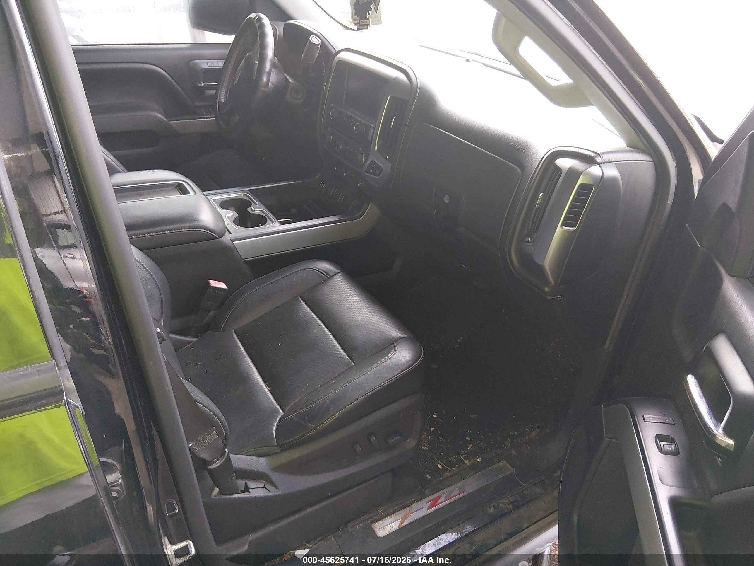 2015 Chevrolet Silverado 1500 Ltz Черный vin: 3GCUKSEC9FG346997