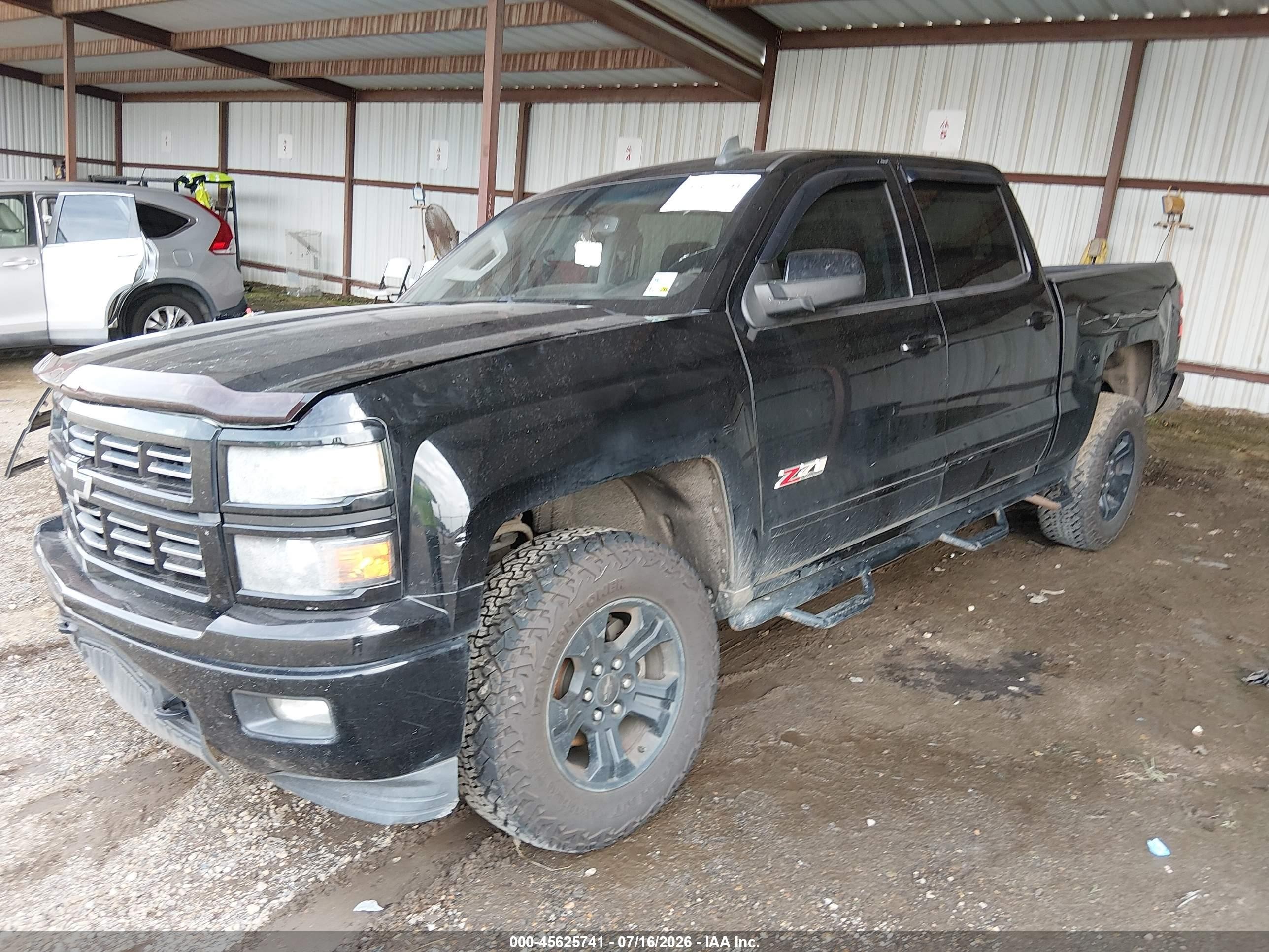 2015 Chevrolet Silverado 1500 Ltz Черный vin: 3GCUKSEC9FG346997