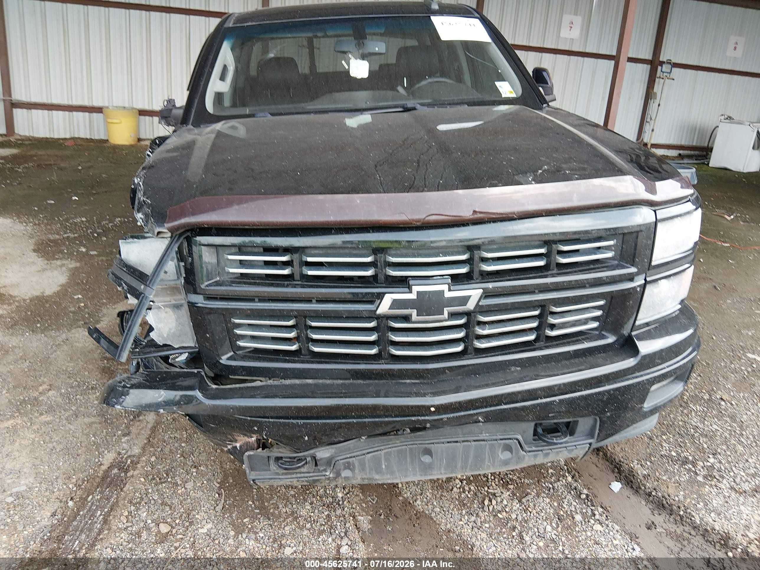 2015 Chevrolet Silverado 1500 Ltz Черный vin: 3GCUKSEC9FG346997