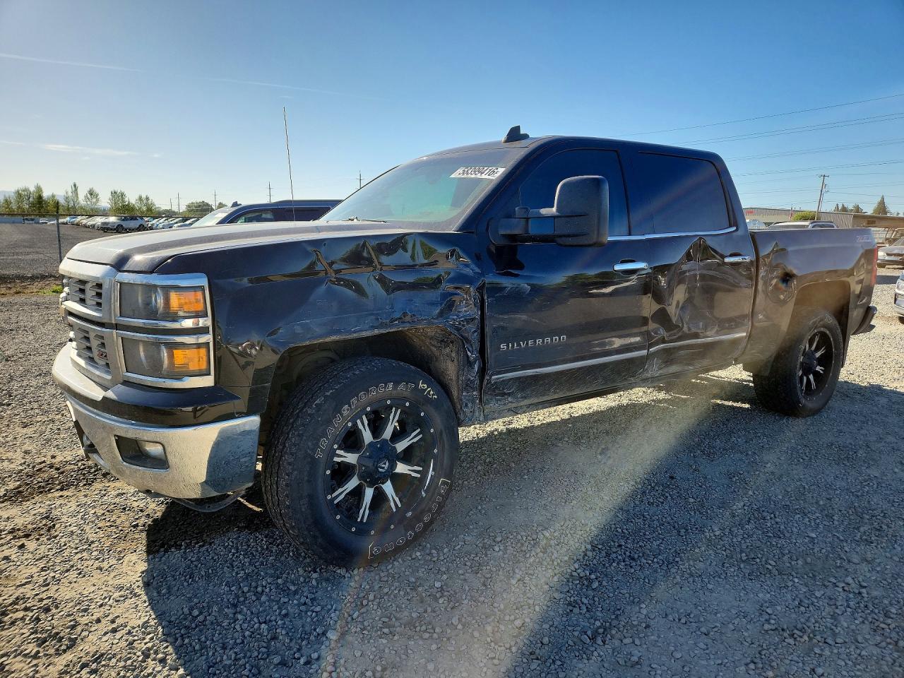 2015 Chevrolet Silverado K1500 Ltz Black vin: 3GCUKSEC9FG508515