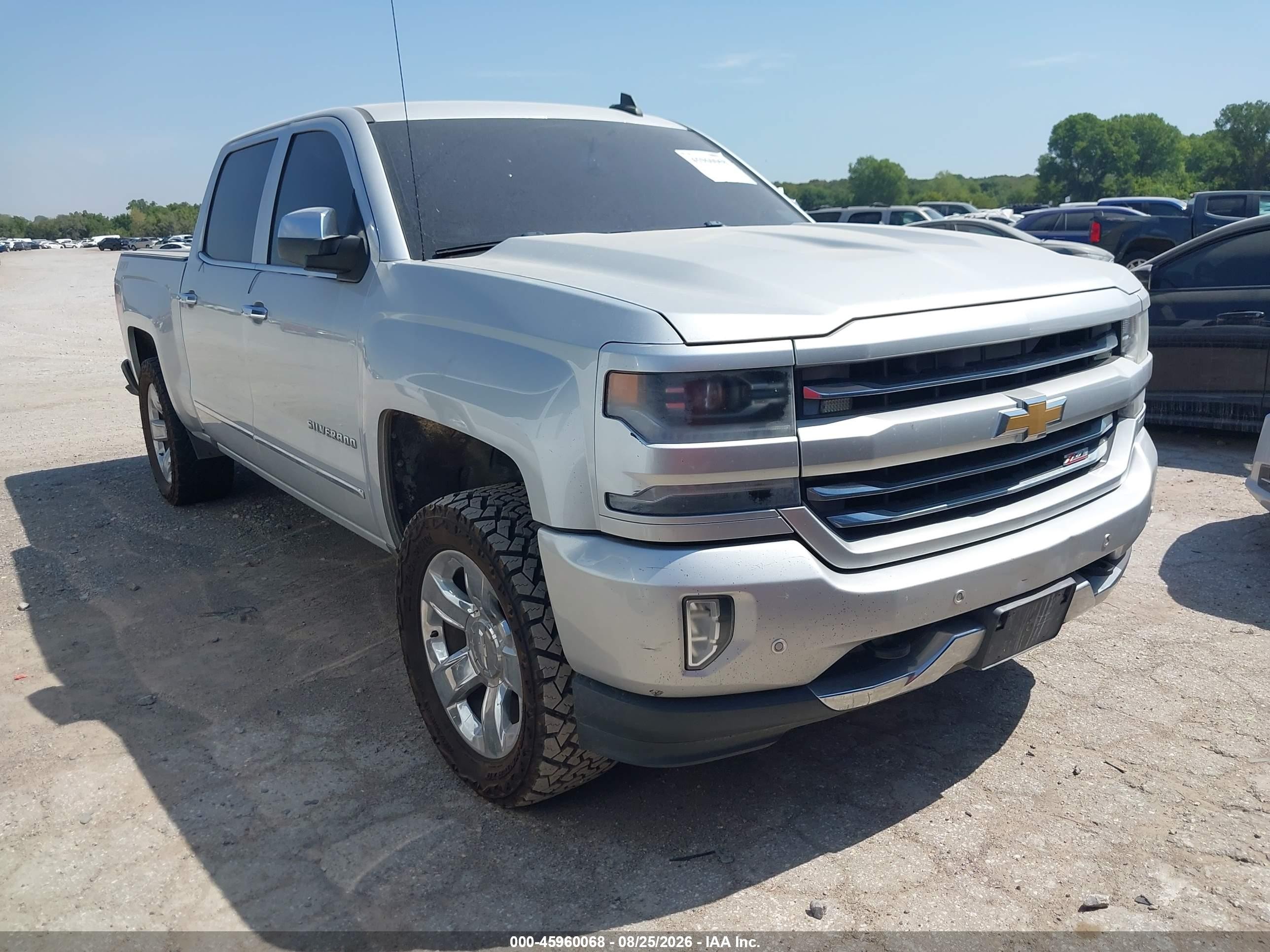 2016 Chevrolet Silverado 1500 2lz Silver vin: 3GCUKSEC9GG275995