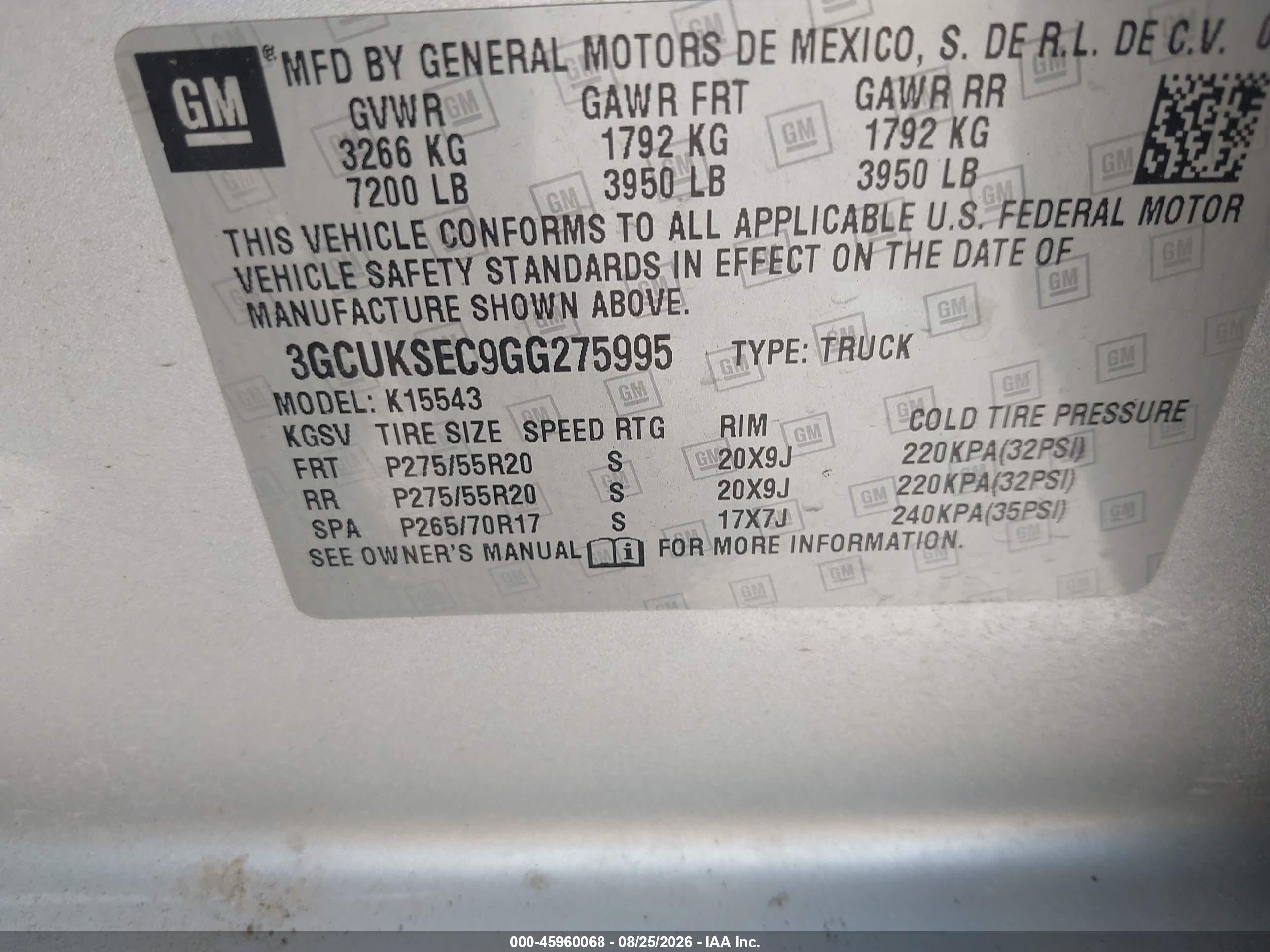 2016 Chevrolet Silverado 1500 2lz Silver vin: 3GCUKSEC9GG275995