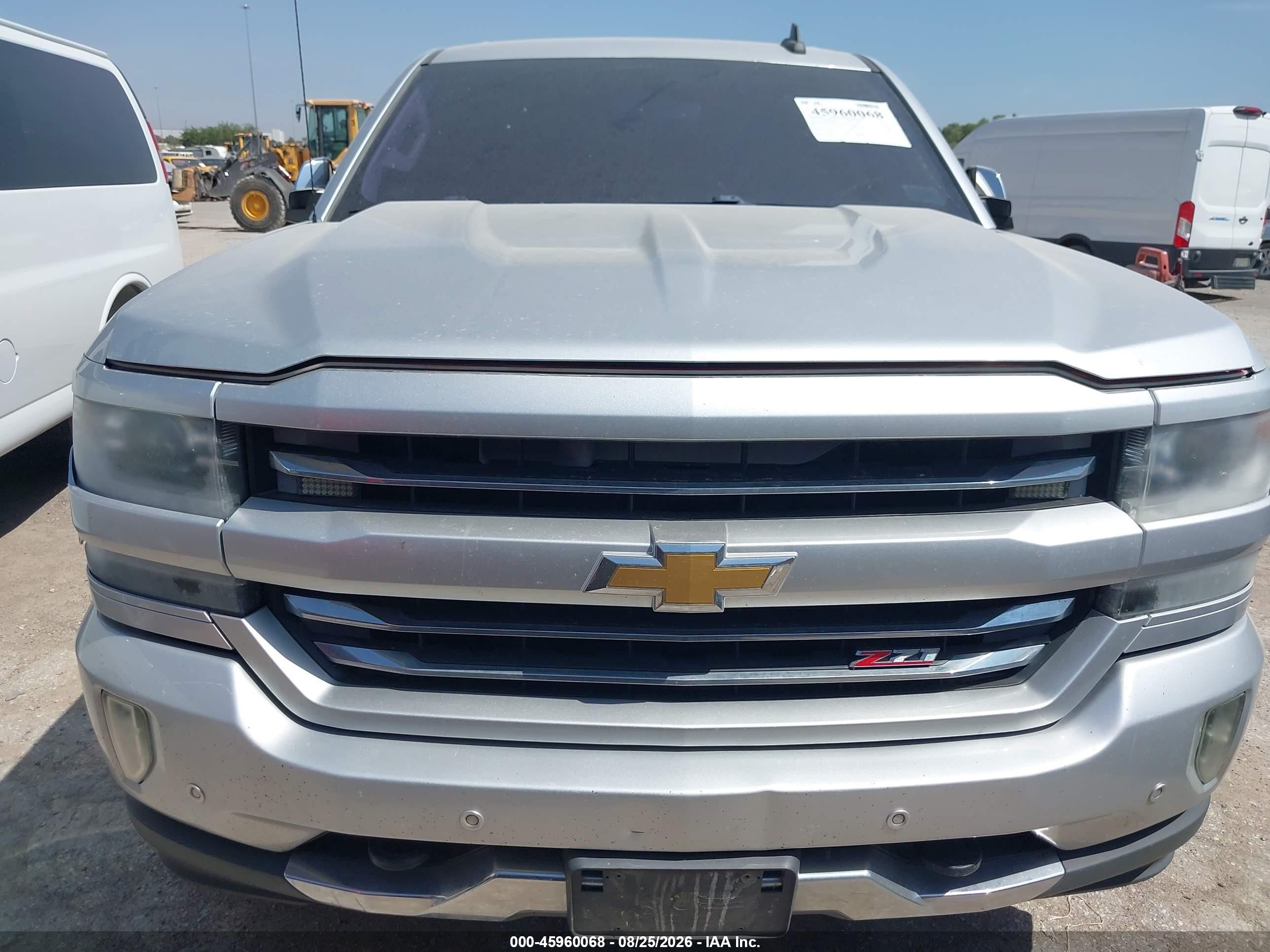2016 Chevrolet Silverado 1500 2lz Silver vin: 3GCUKSEC9GG275995