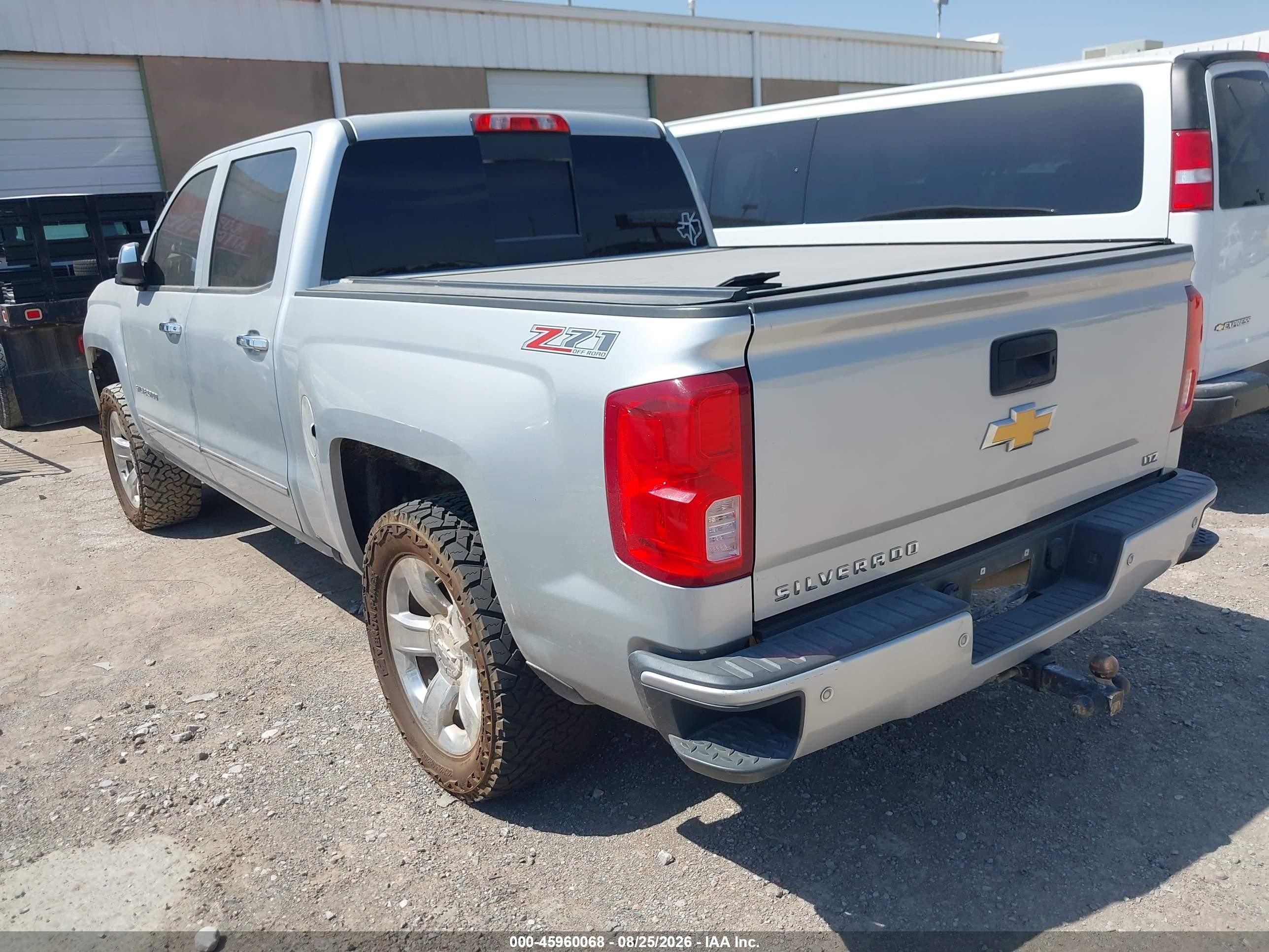 2016 Chevrolet Silverado 1500 2lz Silver vin: 3GCUKSEC9GG275995