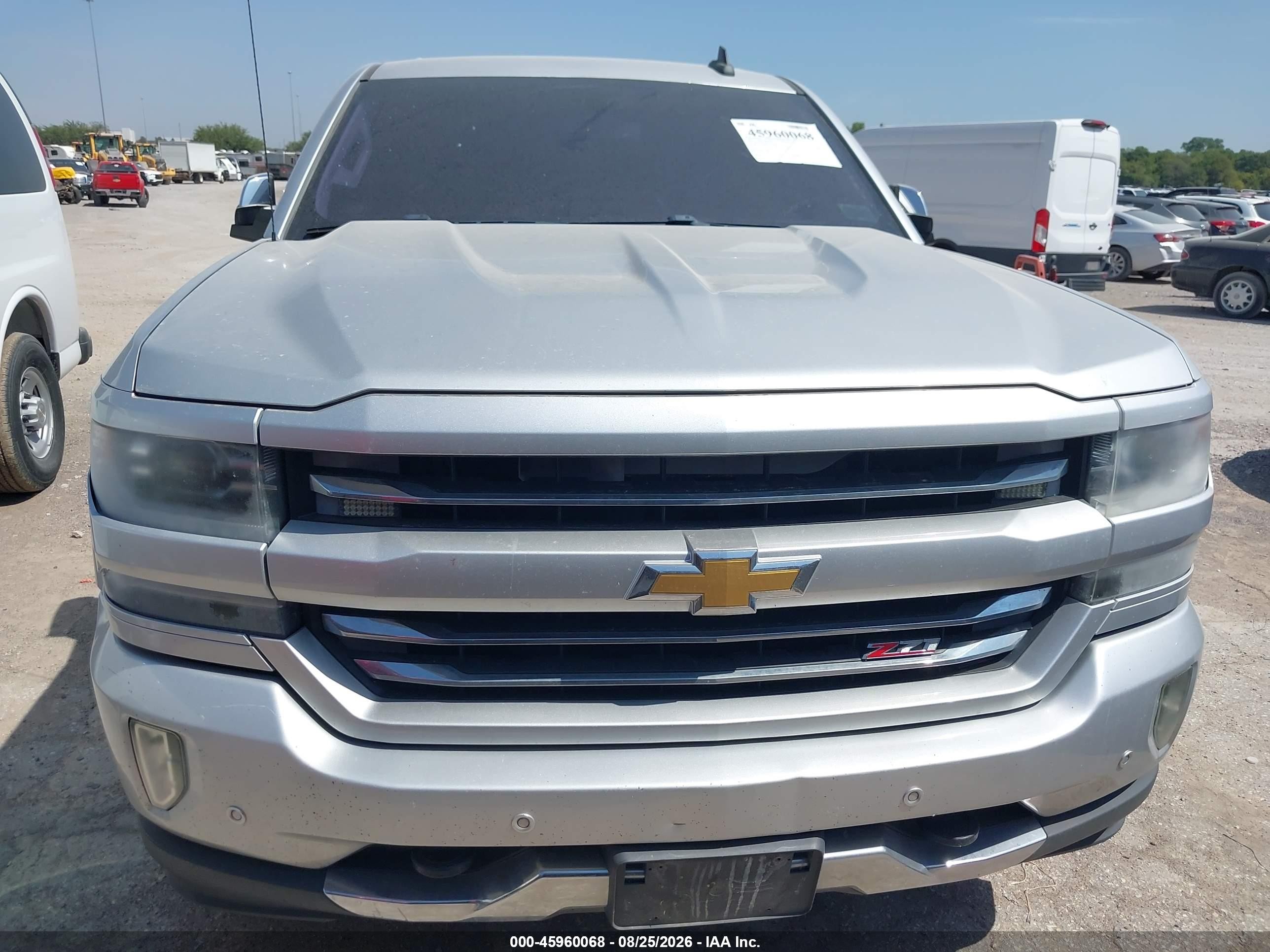 2016 Chevrolet Silverado 1500 2lz Silver vin: 3GCUKSEC9GG275995
