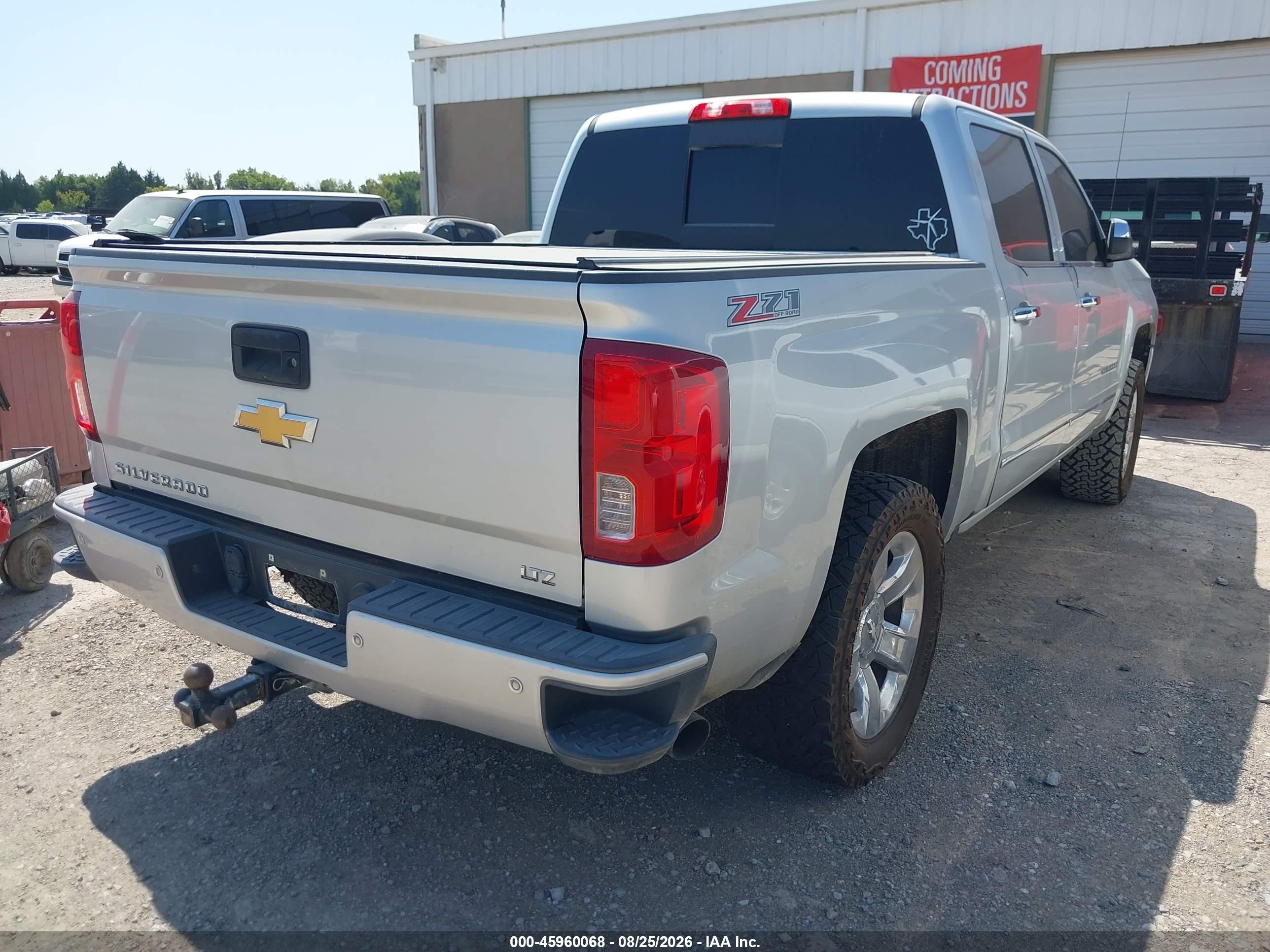 2016 Chevrolet Silverado 1500 2lz Silver vin: 3GCUKSEC9GG275995