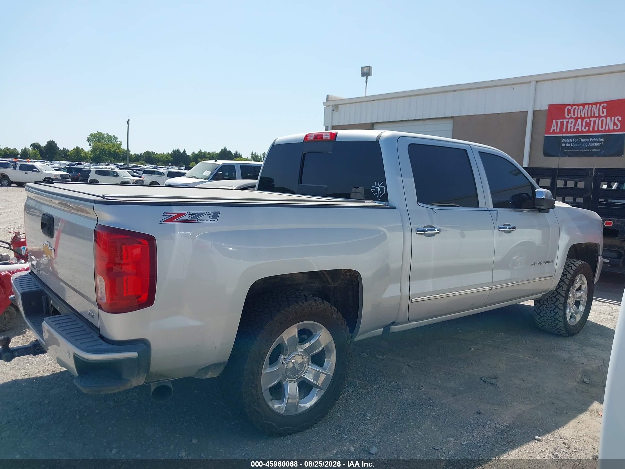 2016 Chevrolet Silverado 1500 2lz Silver vin: 3GCUKSEC9GG275995