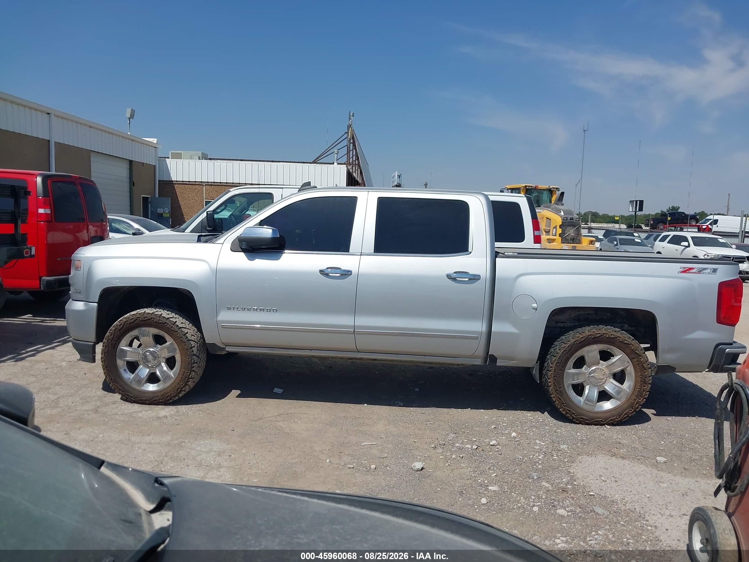 2016 Chevrolet Silverado 1500 2lz Silver vin: 3GCUKSEC9GG275995