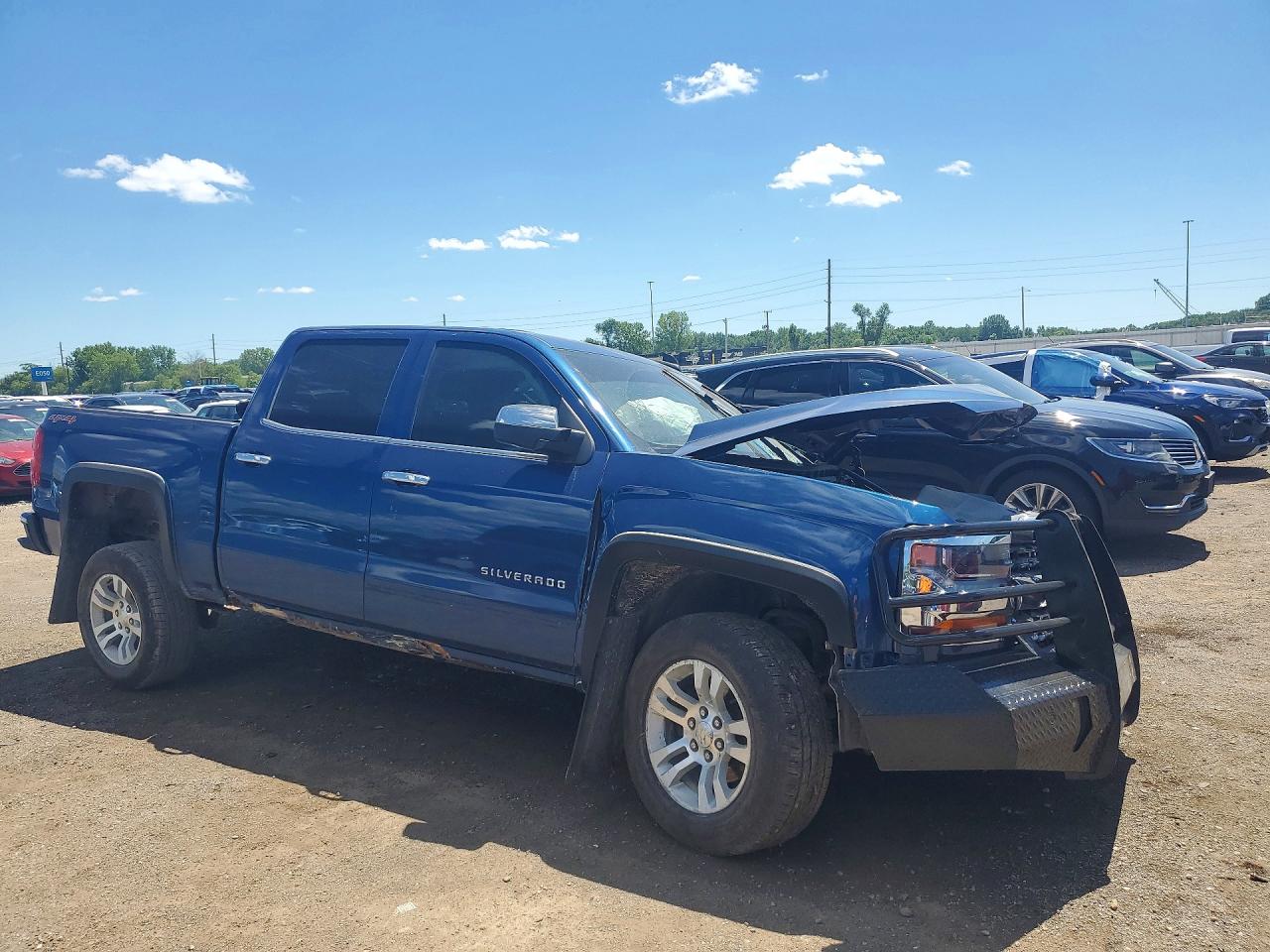 2016 Chevrolet Silverado K1500 Ltz Blue vin: 3GCUKSEC9GG306906