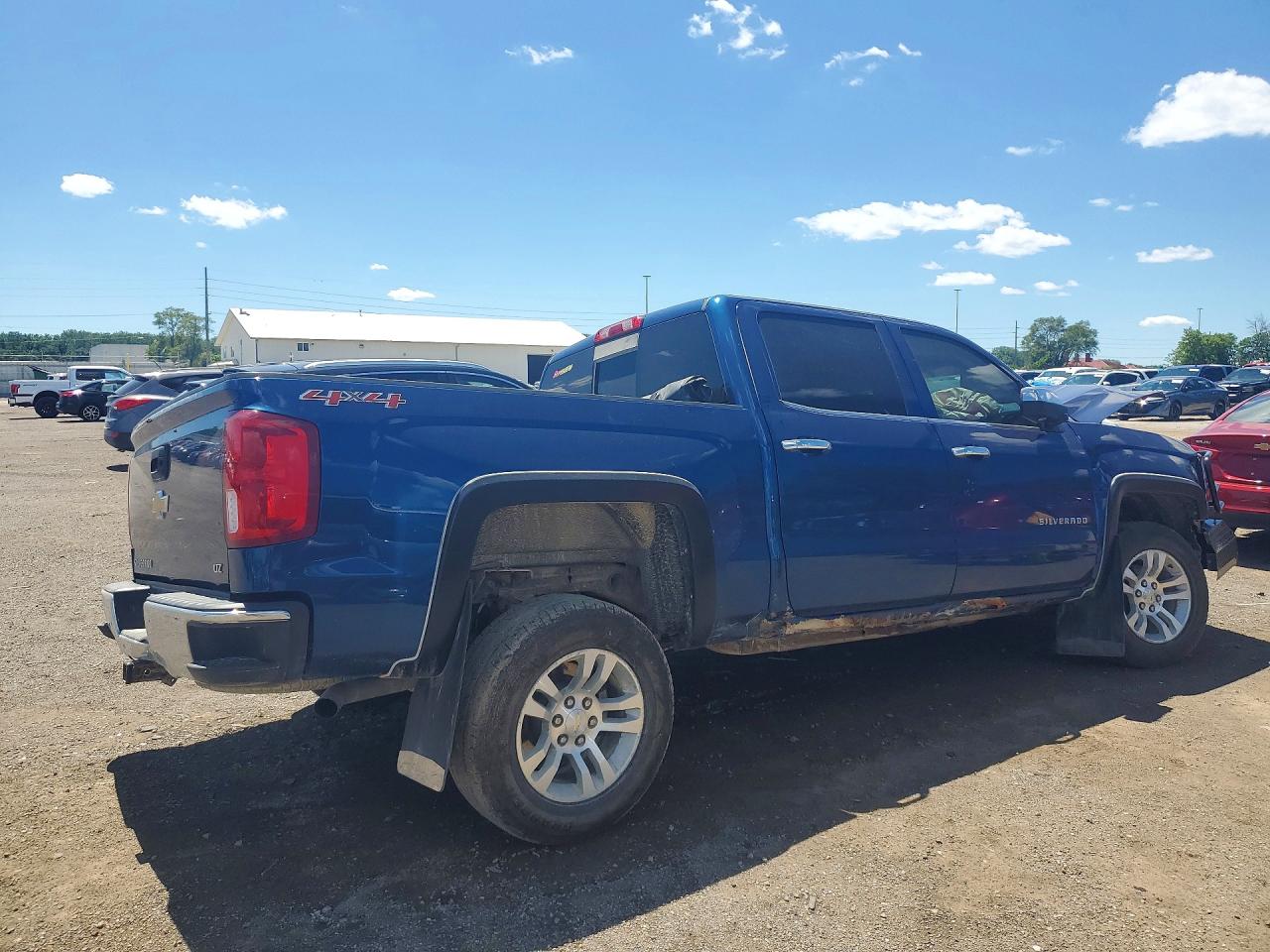 2016 Chevrolet Silverado K1500 Ltz Blue vin: 3GCUKSEC9GG306906